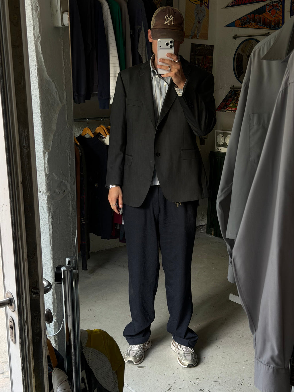 Vintage Blazer | Mørkegrå | M/L
