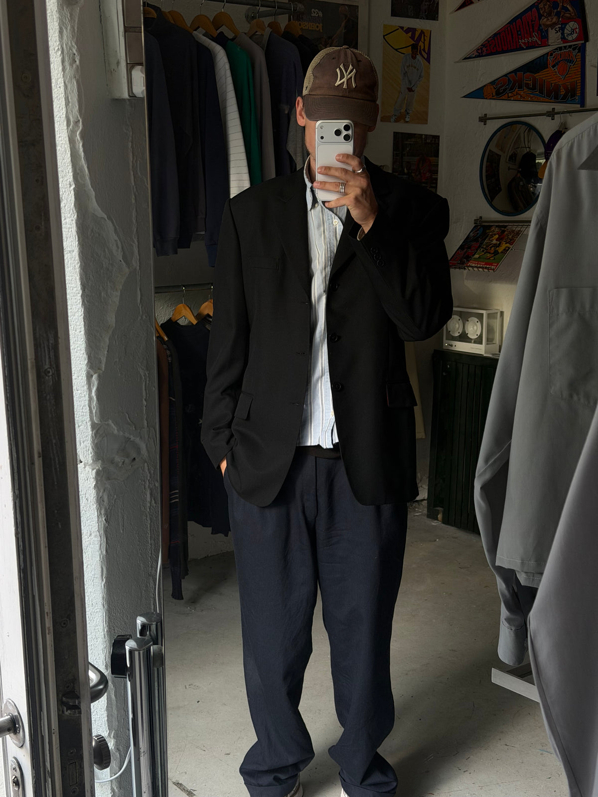 Vintage Blazer | Sort | XL