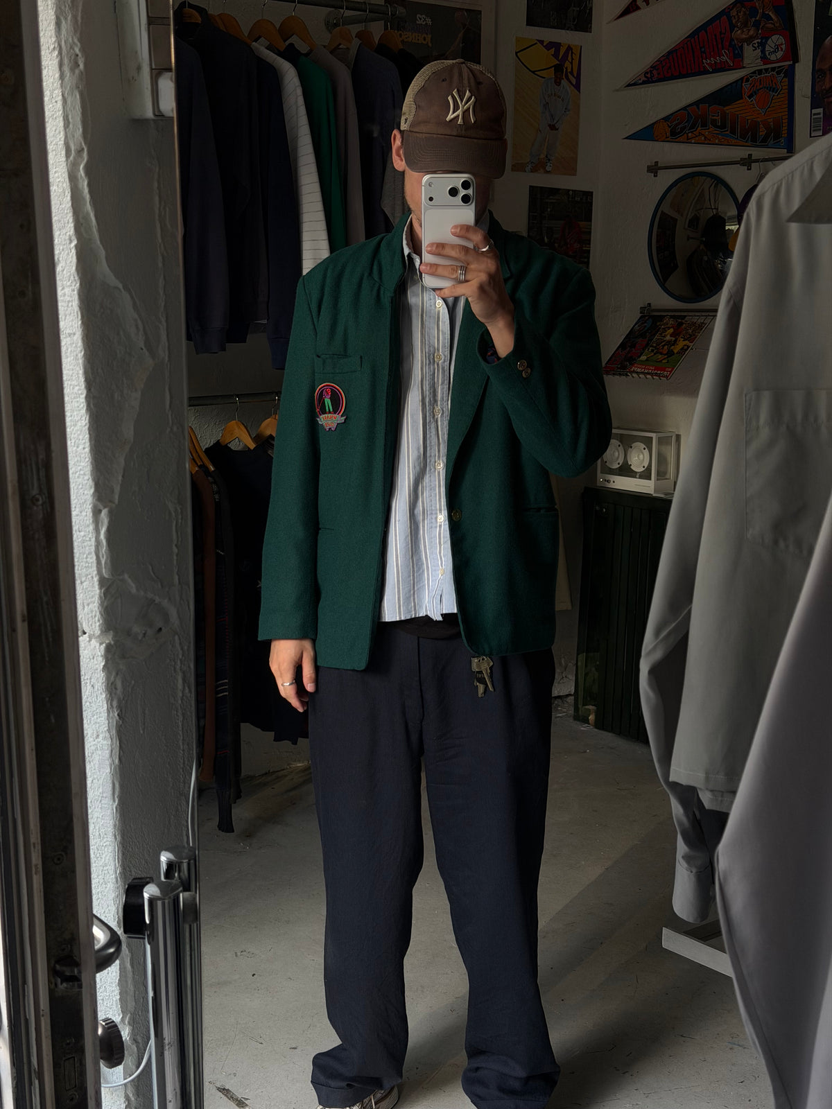 Wharf Club | Vintage golf blazer | Mørkegrøn | M
