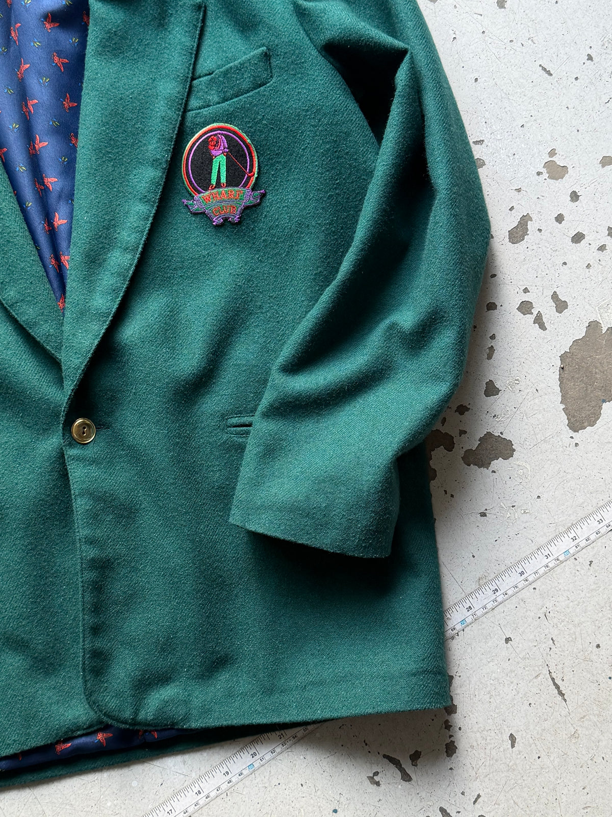 Wharf Club | Vintage golf blazer | Mørkegrøn | M