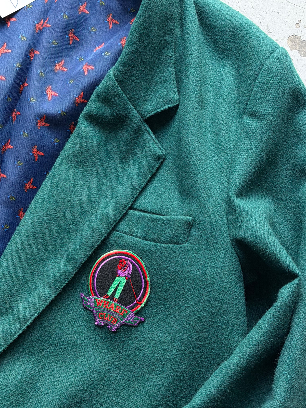 Wharf Club | Vintage golf blazer | Mørkegrøn | M