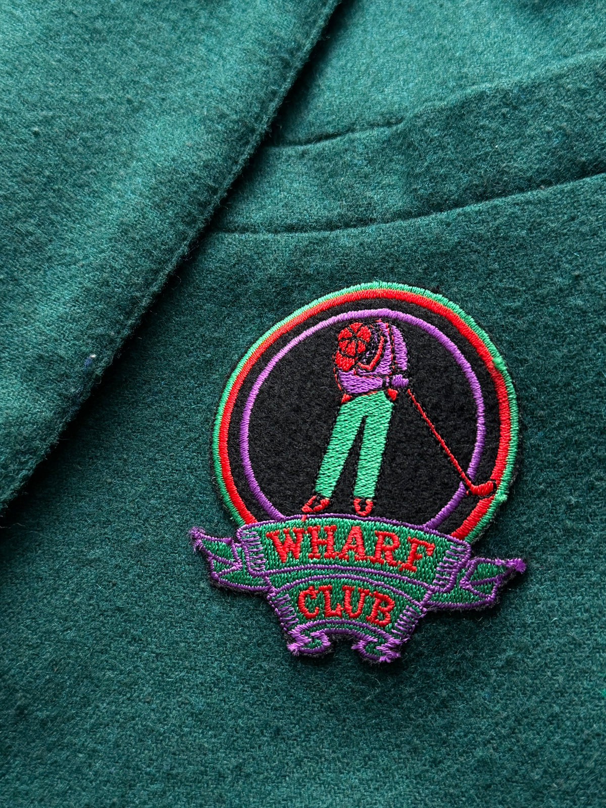 Wharf Club | Vintage golf blazer | Mørkegrøn | M