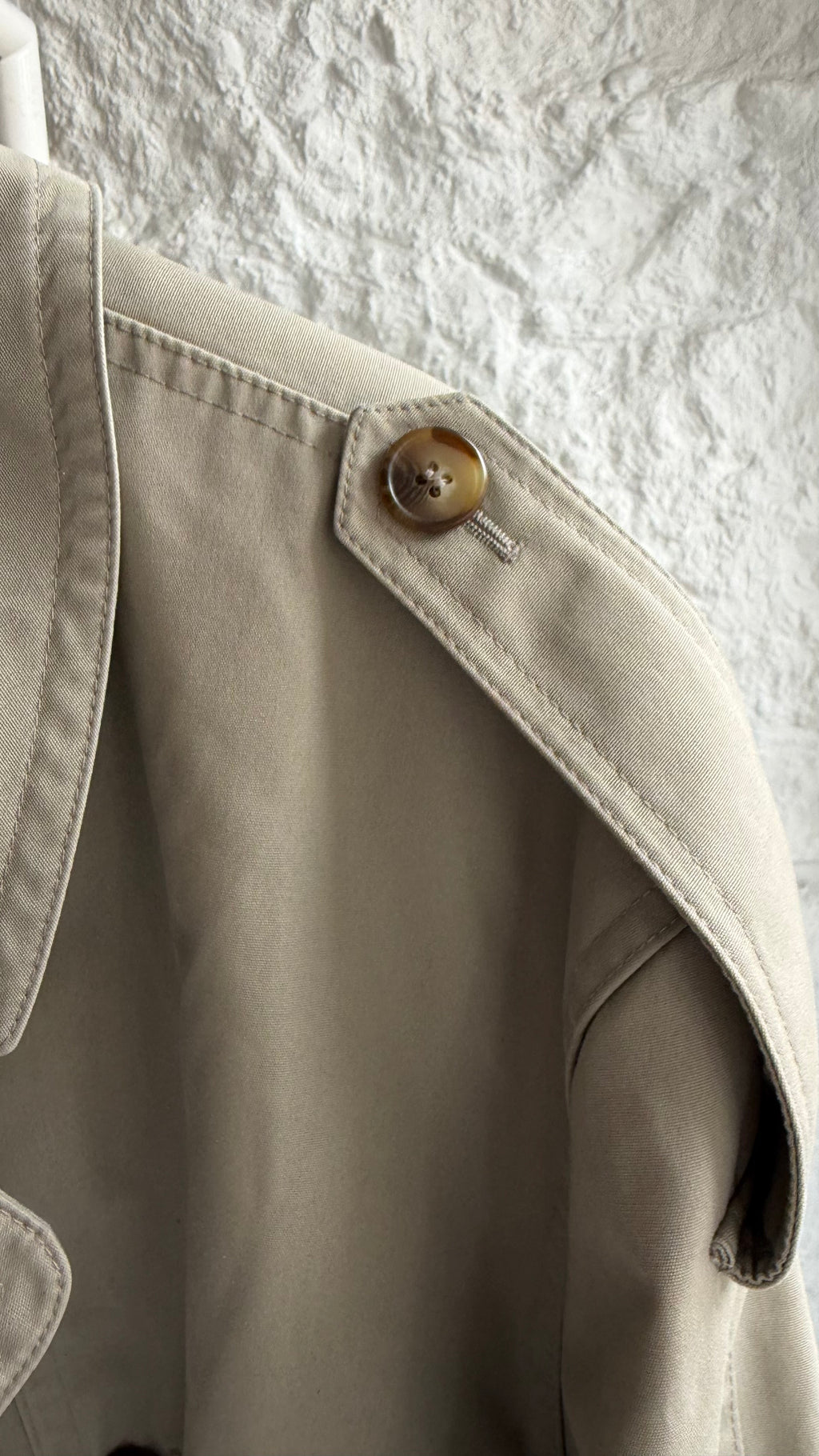 Canda | Trenchcoat med ternet for | Beige | Large