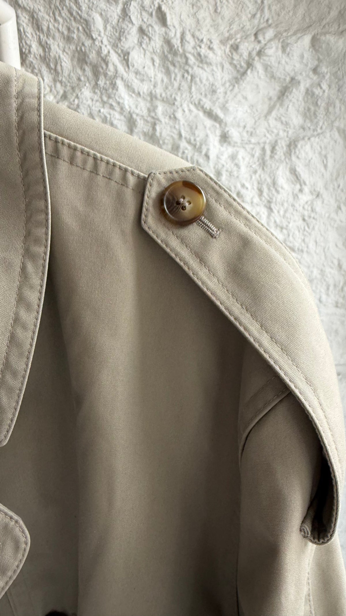 Canda | Trenchcoat med ternet for | Beige | Large