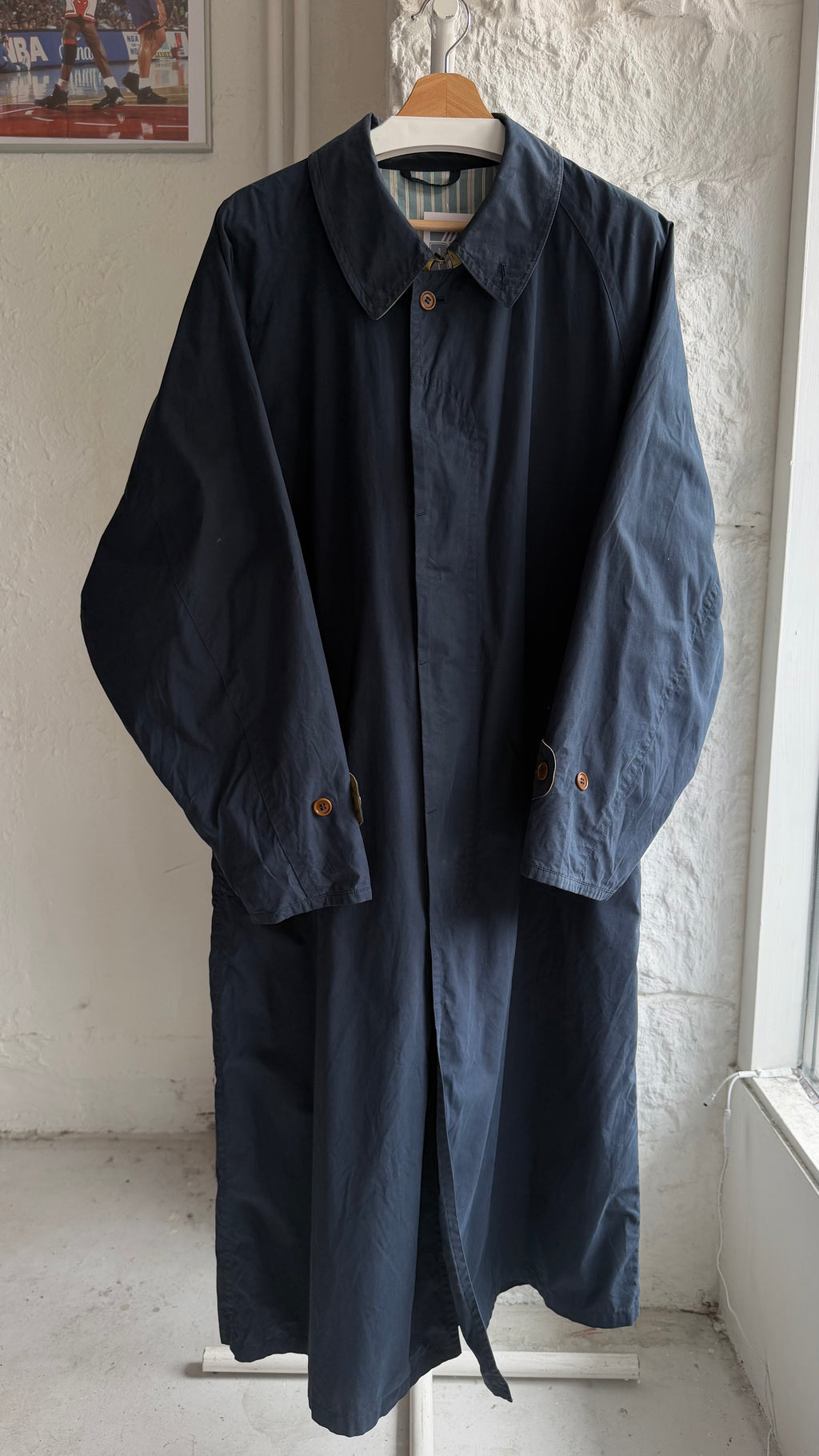 Vintage trenchcoat | Navy | Large / XL