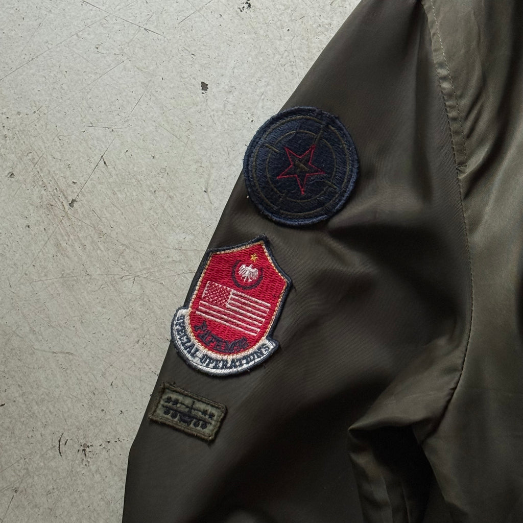 Phat Farm | Bomberjakke / MA-1 | Army grøn | Large
