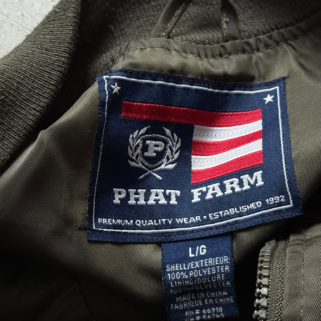 Phat Farm | Bomberjakke / MA-1 | Army grøn | Large