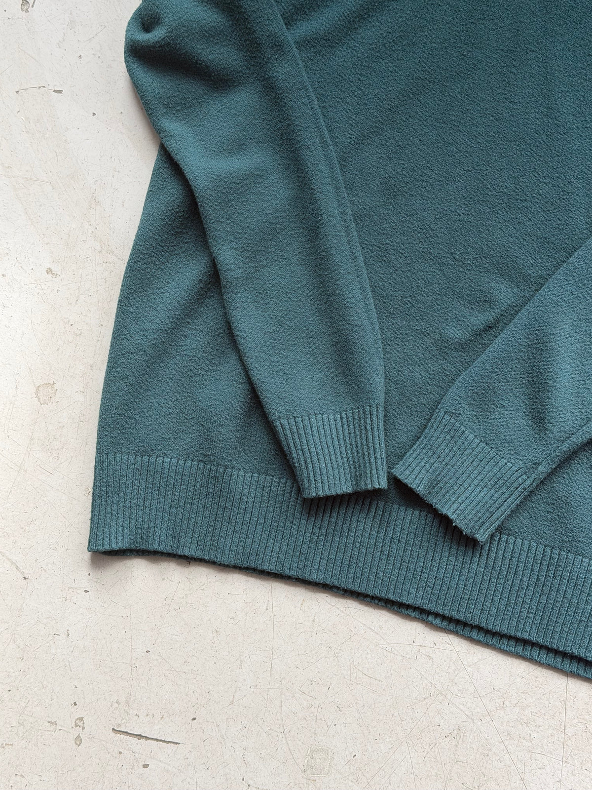 Vintage Striktrøje | Mørkegrøn | Medium