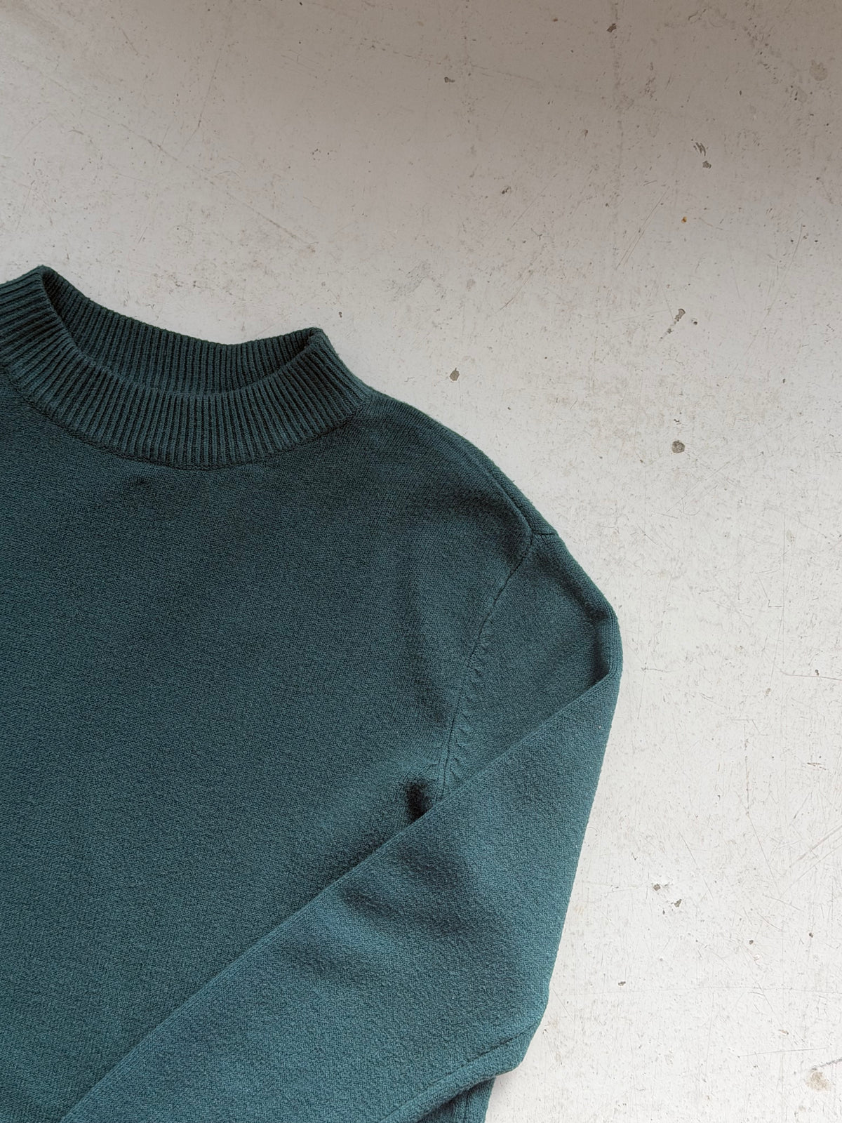 Vintage Striktrøje | Mørkegrøn | Medium
