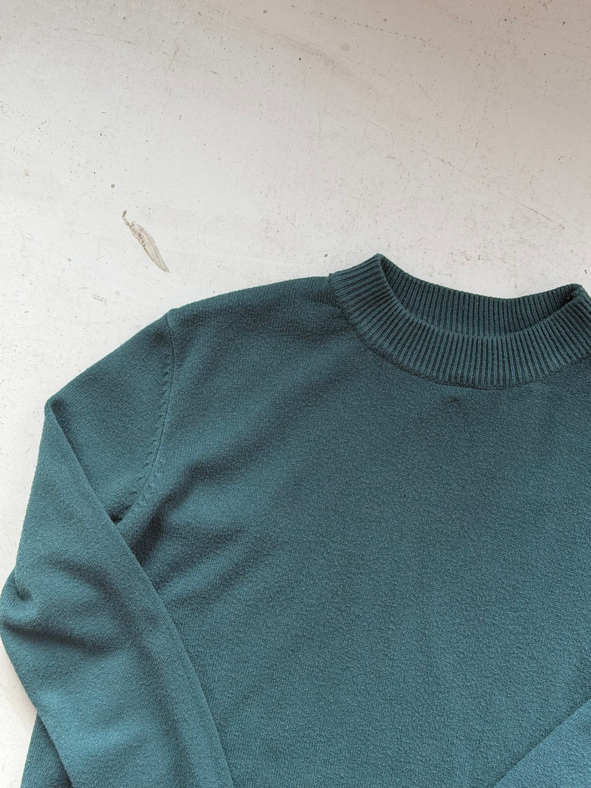Vintage Striktrøje | Mørkegrøn | Medium
