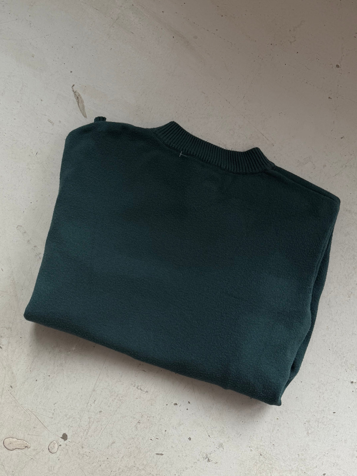 Vintage Striktrøje | Mørkegrøn | Medium