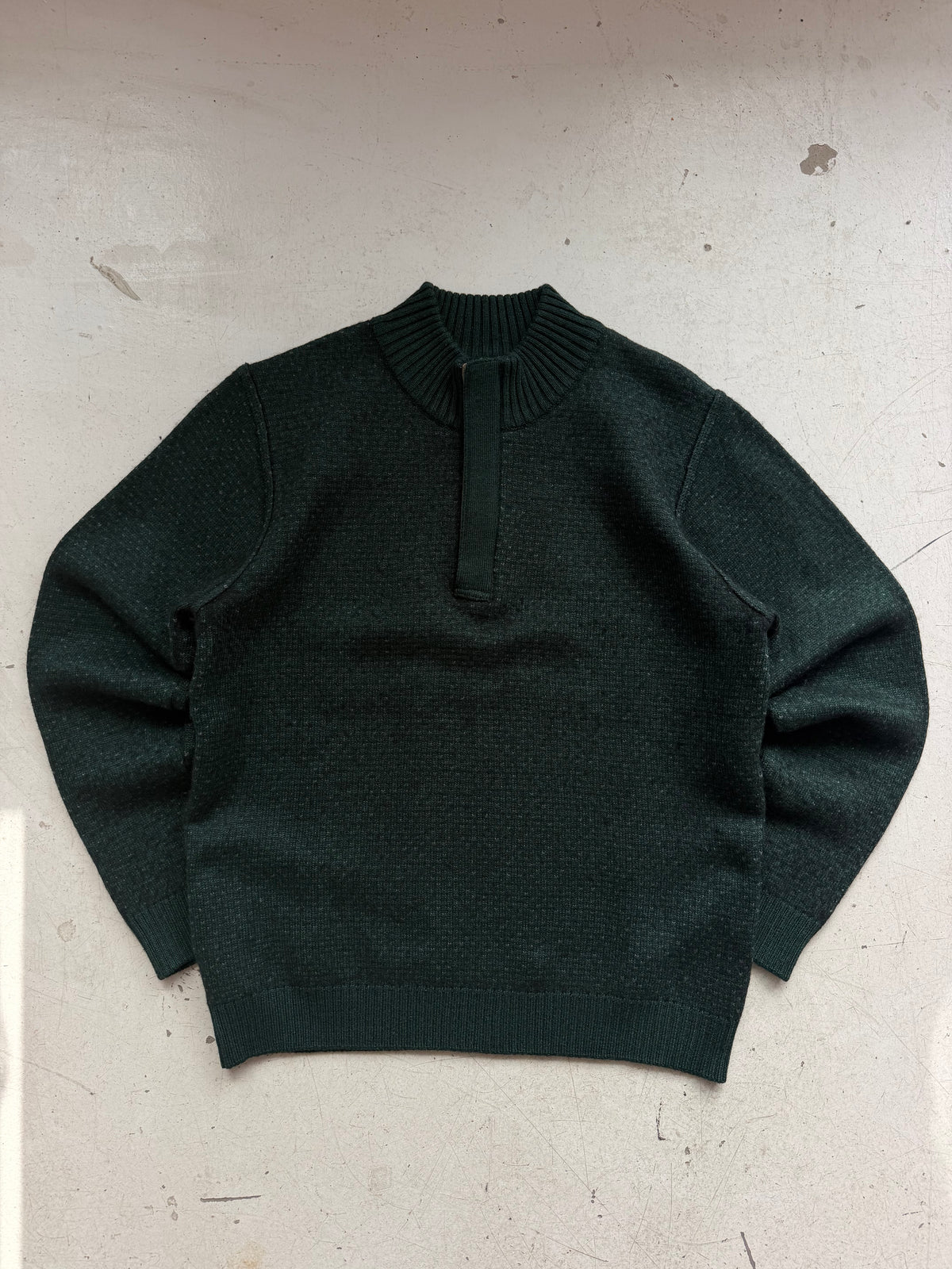 Piermont Classique | 1/4 Zip Striktrøje | Mørkegrøn | Medium