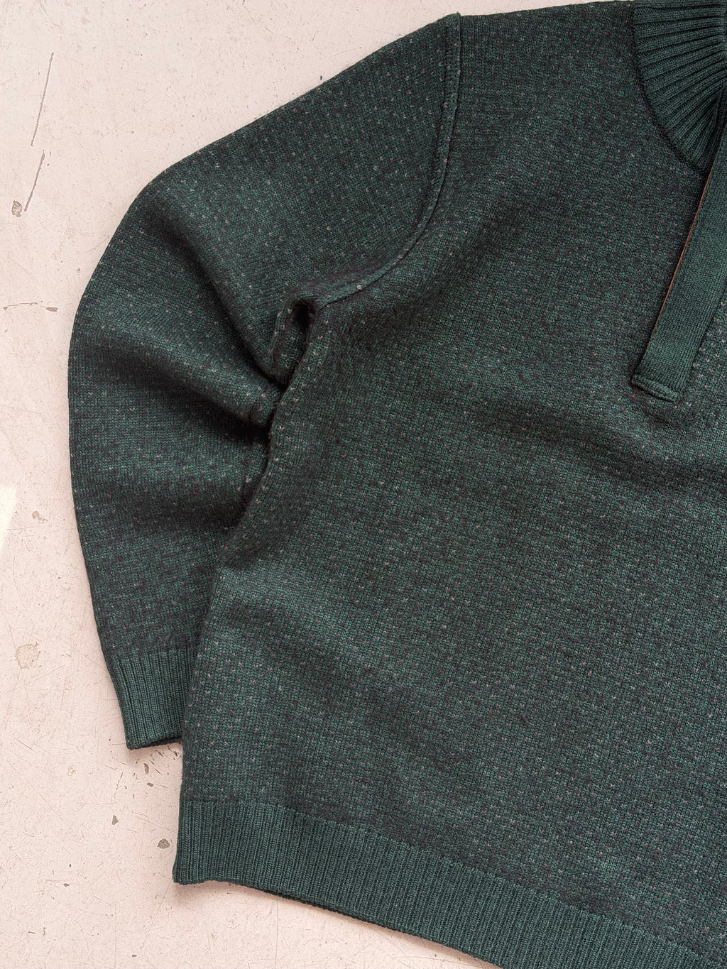 Piermont Classique | 1/4 Zip Striktrøje | Mørkegrøn | Medium