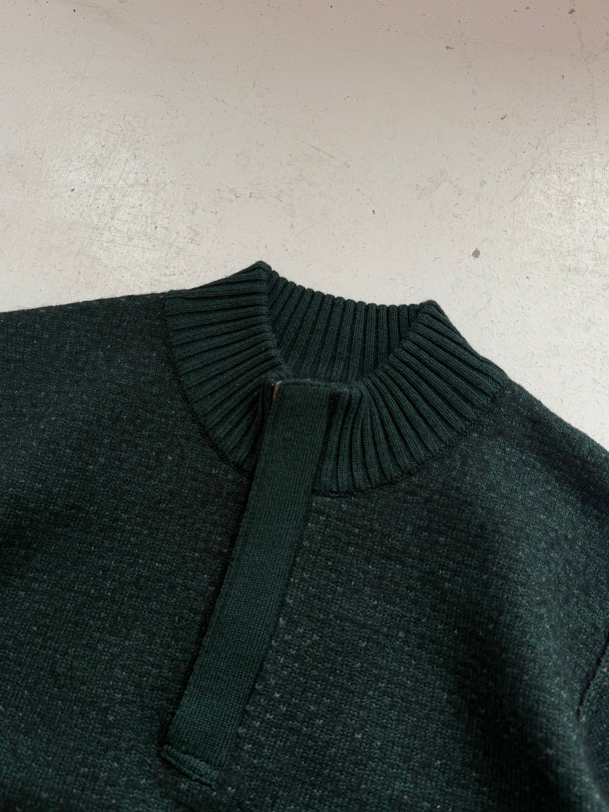 Piermont Classique | 1/4 Zip Striktrøje | Mørkegrøn | Medium
