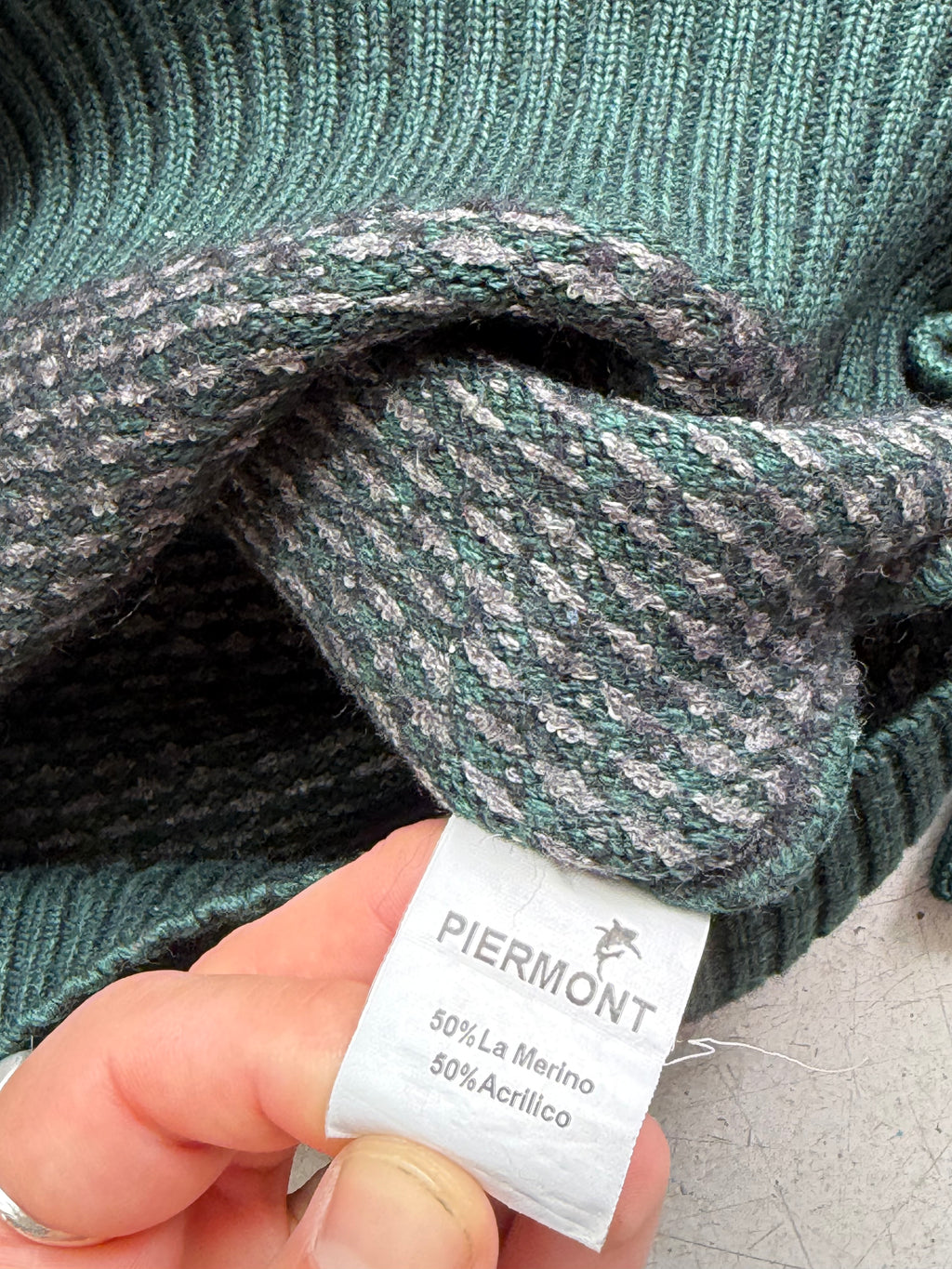 Piermont Classique | 1/4 Zip Striktrøje | Mørkegrøn | Medium