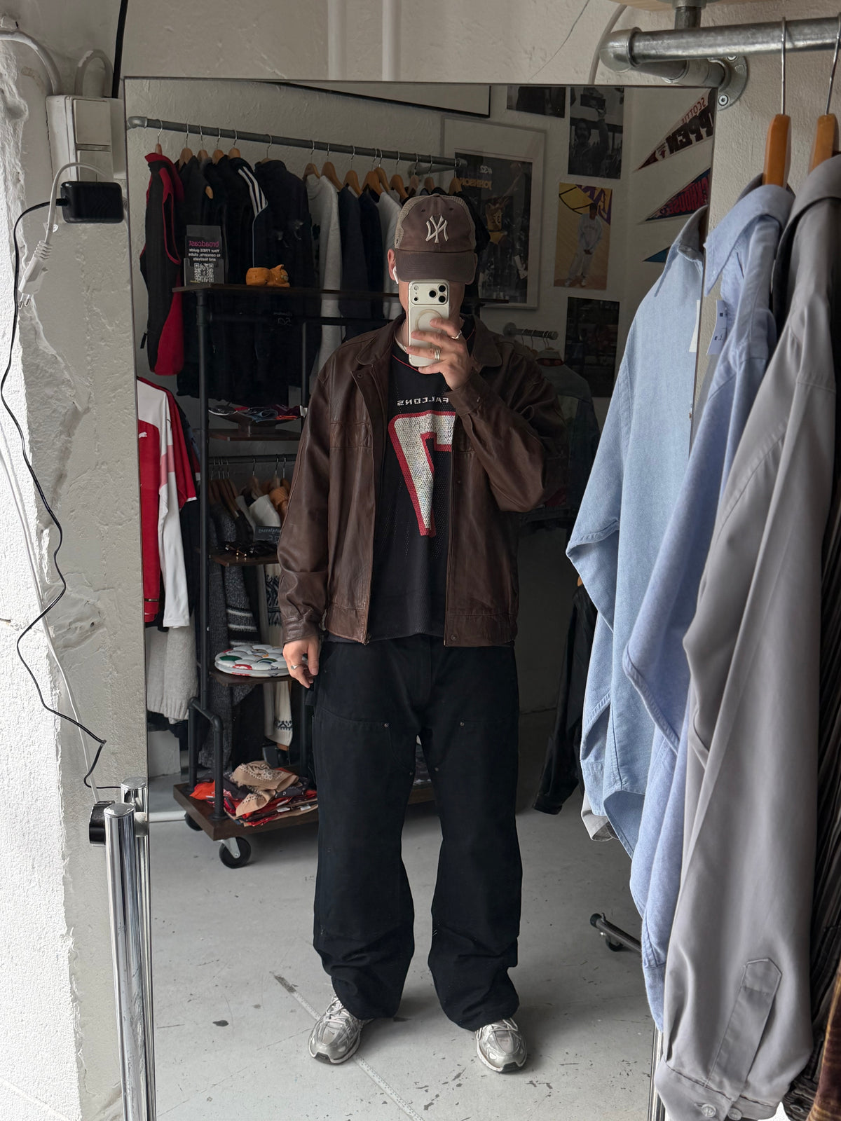 Vera Pelle | Vintage læderjakke | Brun | XL