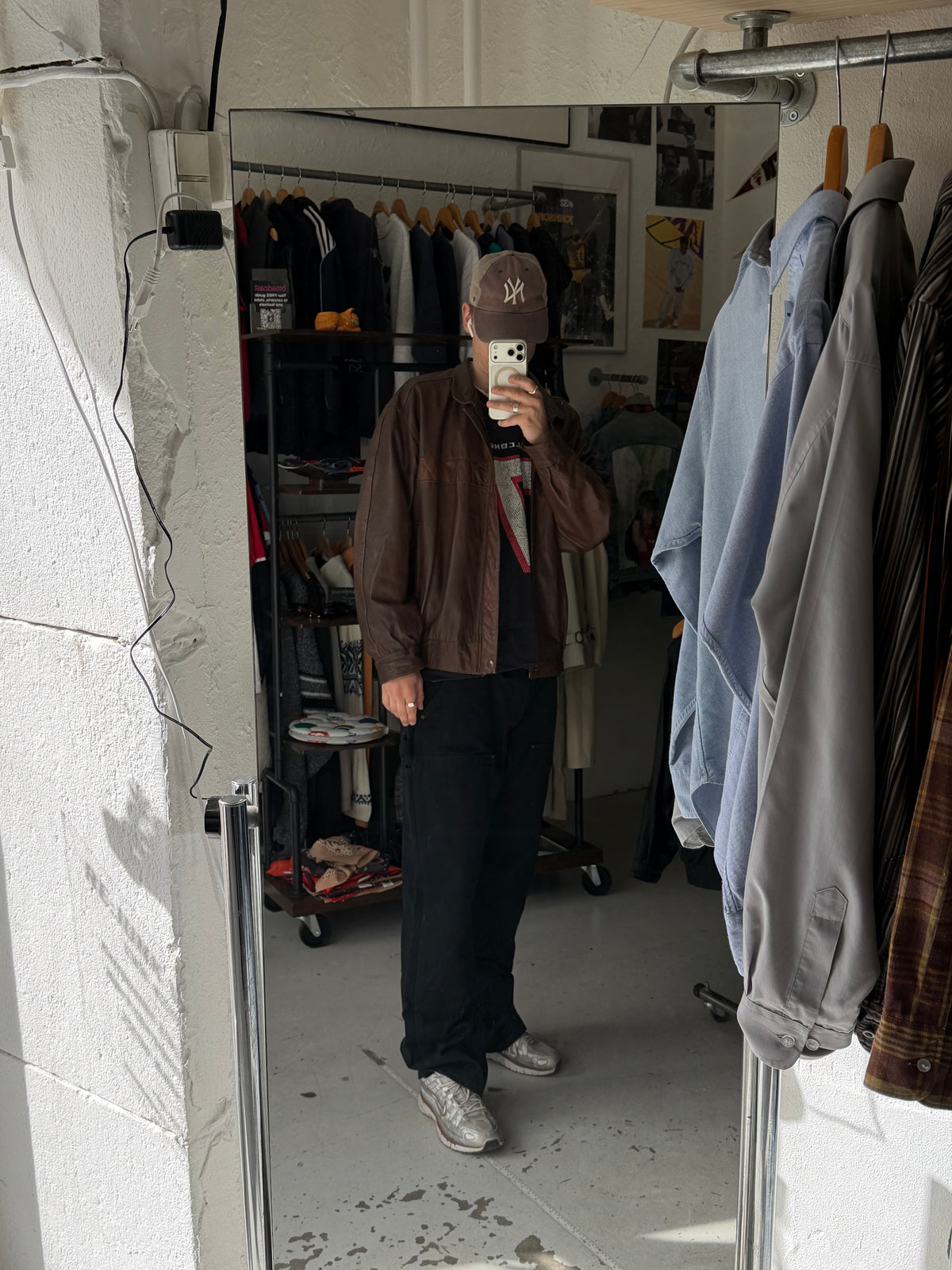 Vera Pelle | Vintage læderjakke | Brun | XL