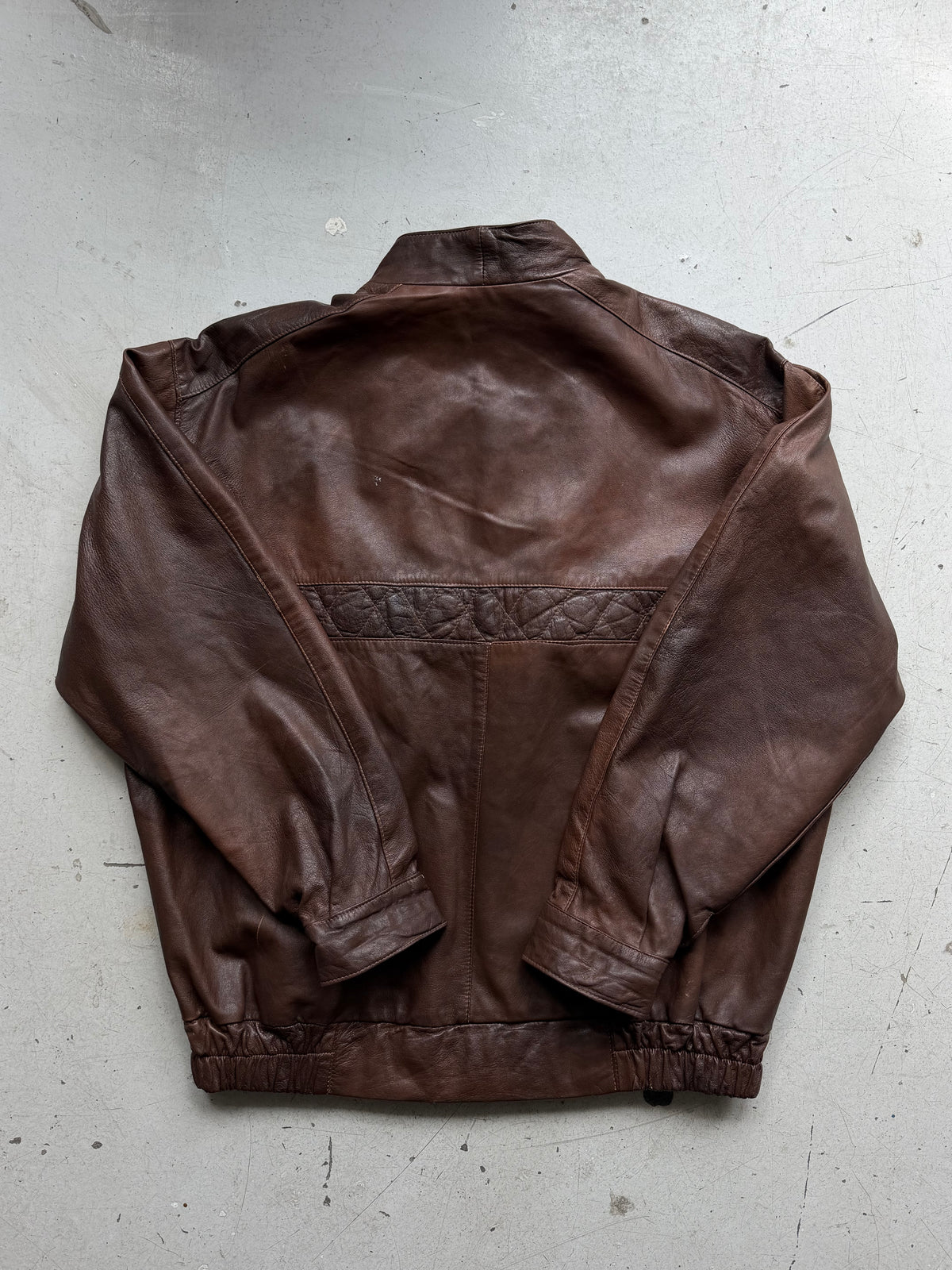 Vera Pelle | Vintage læderjakke | Brun | XL