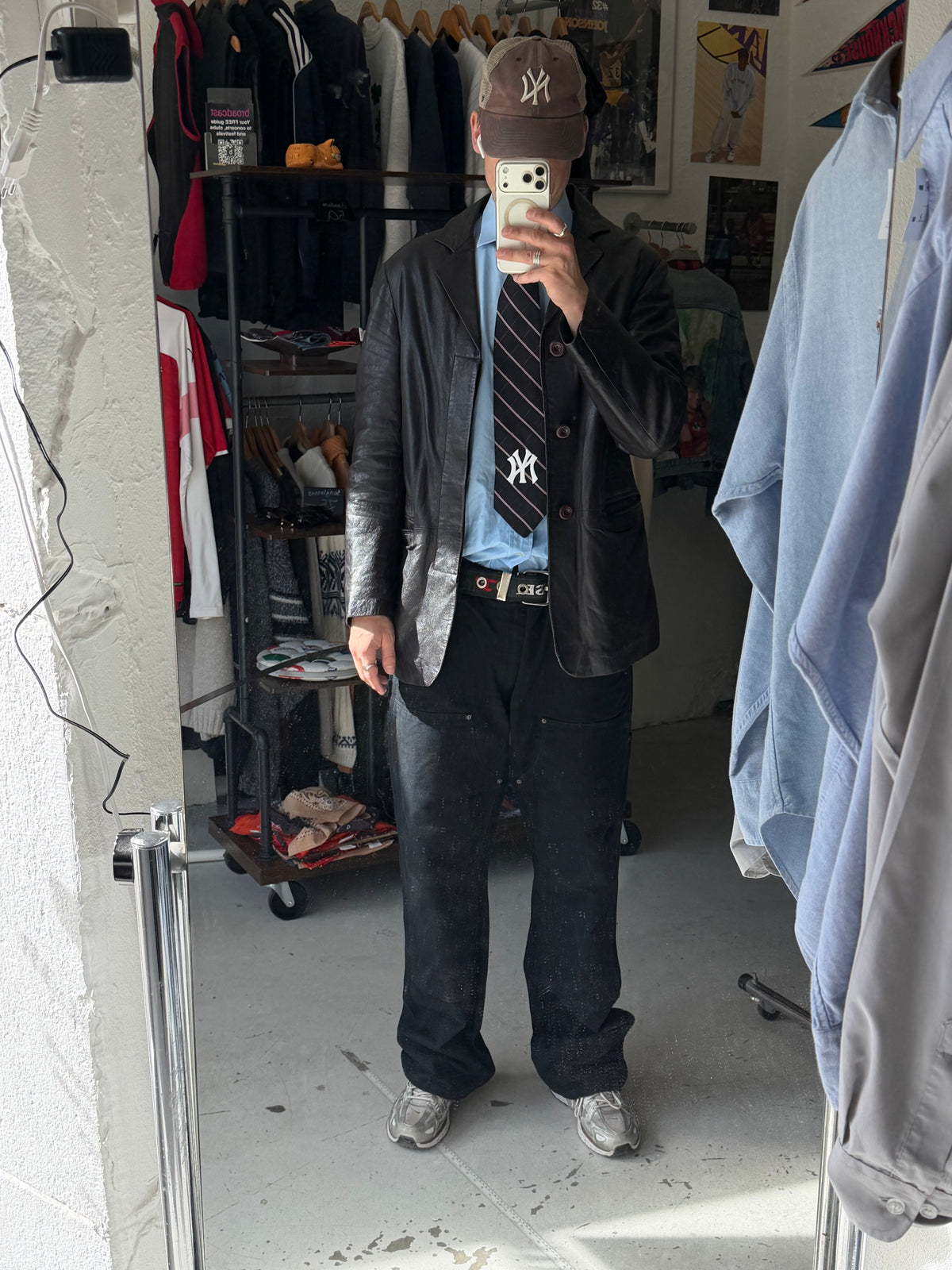 Maty Pellicceria | Læderblazer | Sort | M