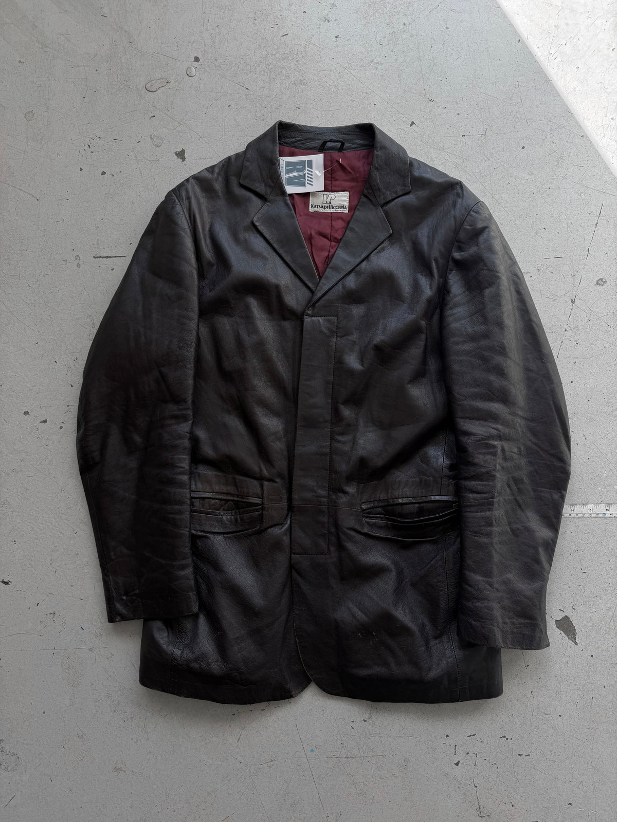 Maty Pellicceria | Læderblazer | Sort | M