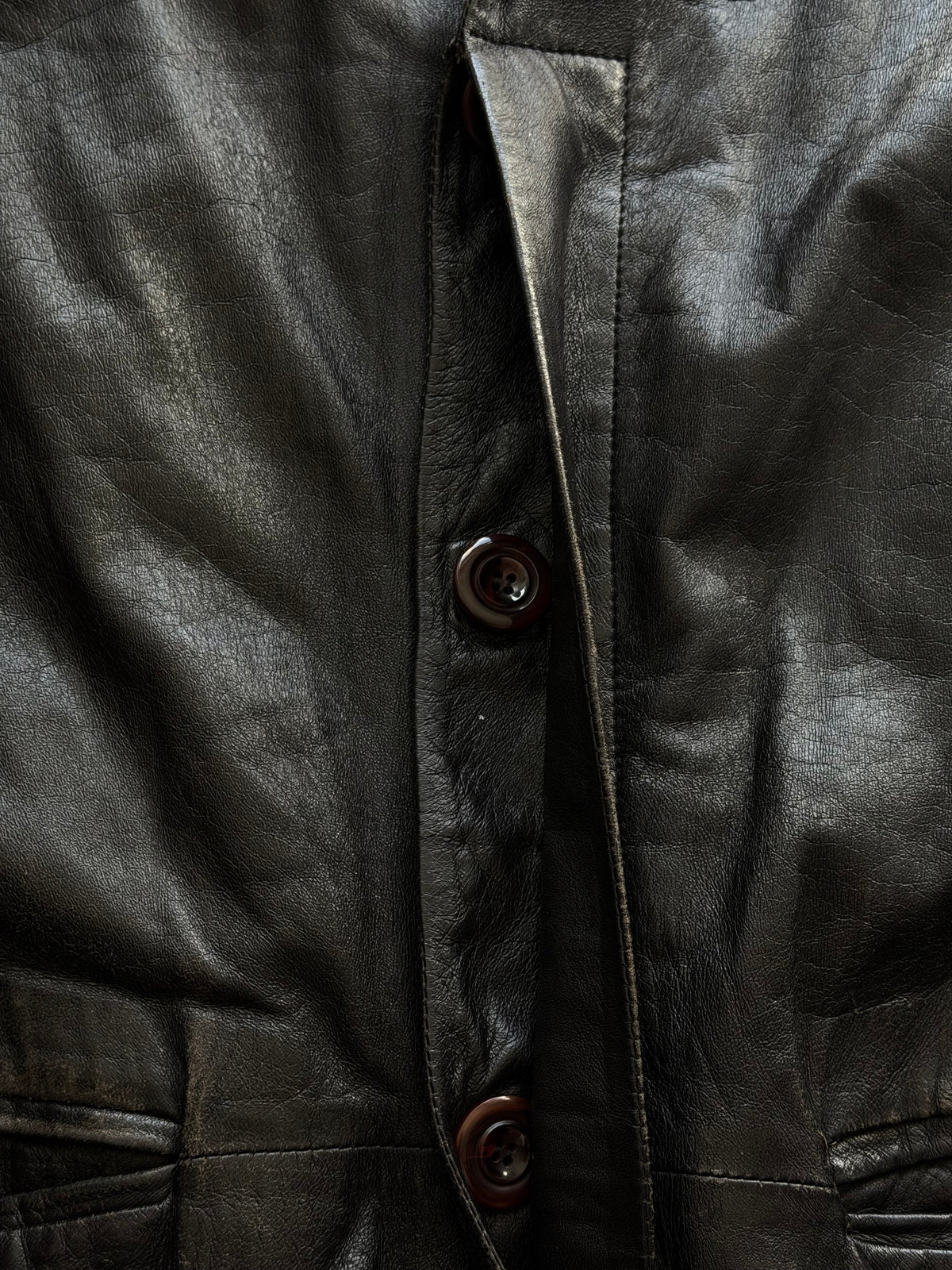 Maty Pellicceria | Læderblazer | Sort | M