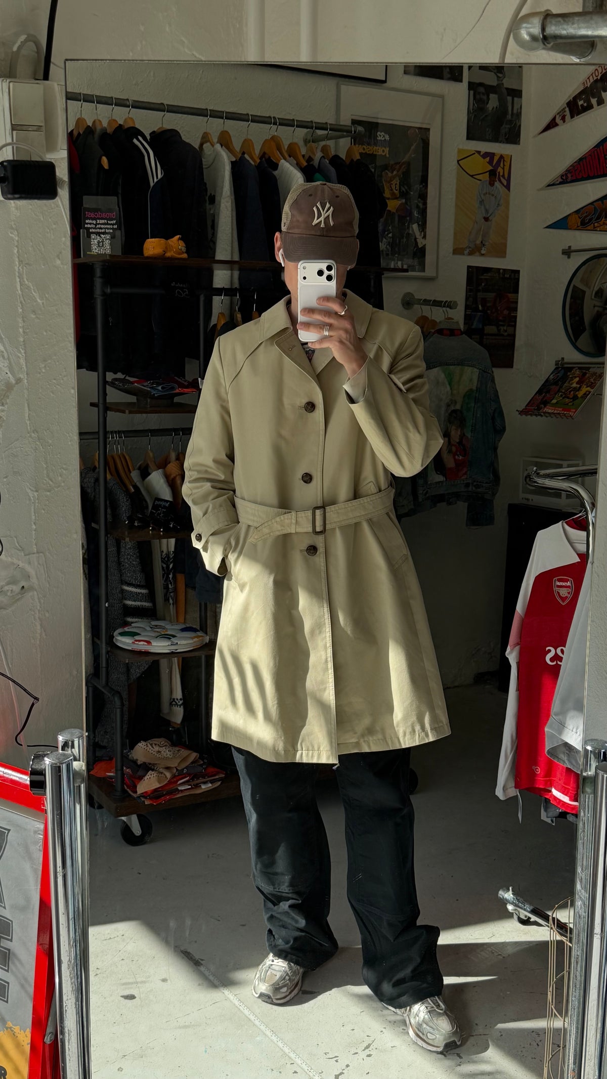 Vintage | trenchcoat | beige | Medium