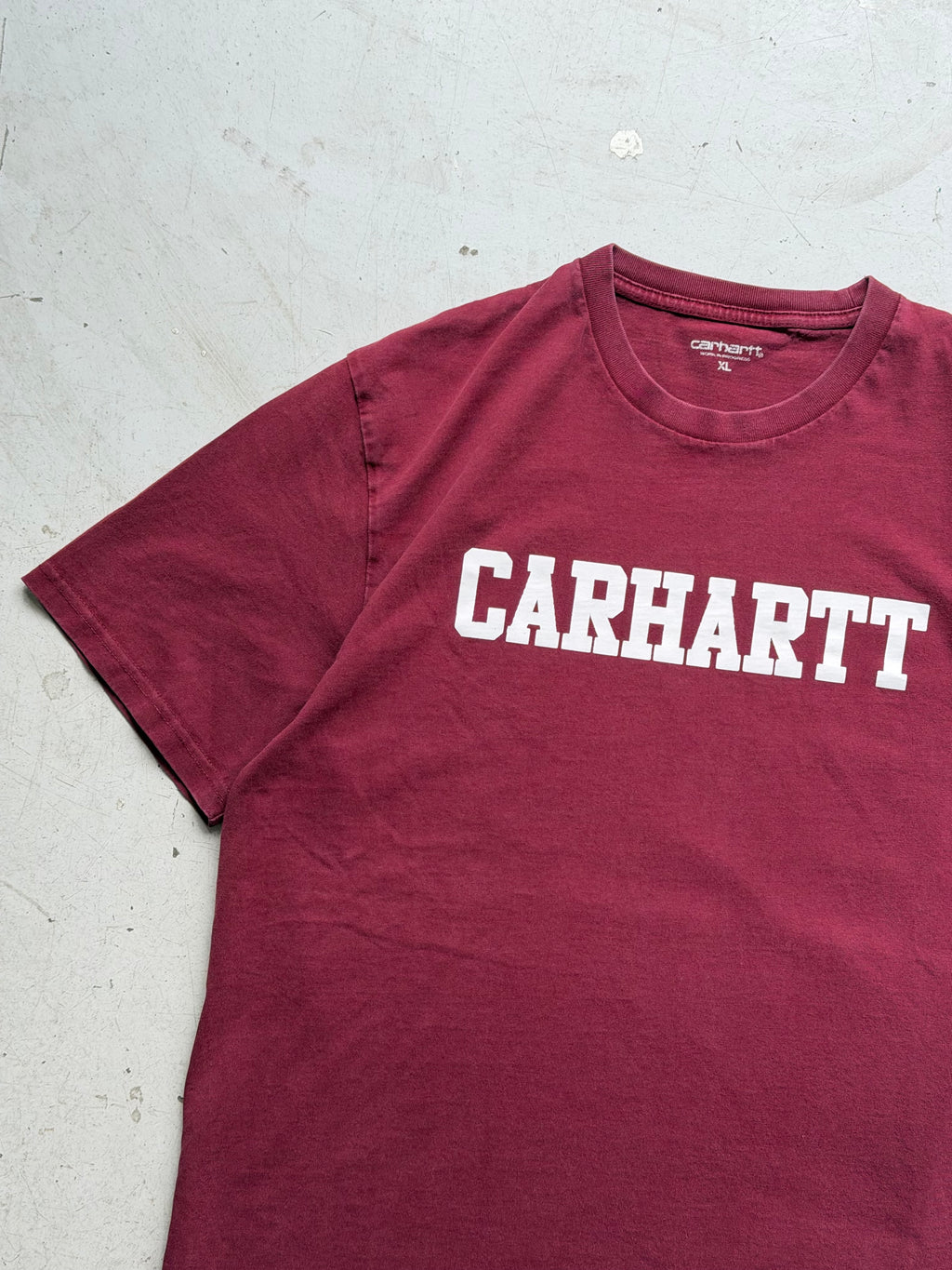 Carhartt | Logo T-shirt | Bordeaux | L