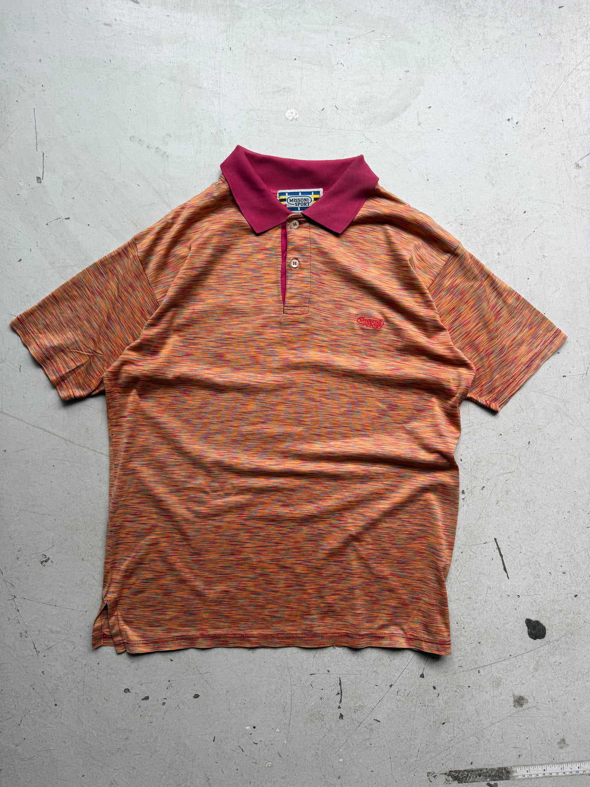 Missoni Sport | Vintage poloshirt | Orange multicolor | M