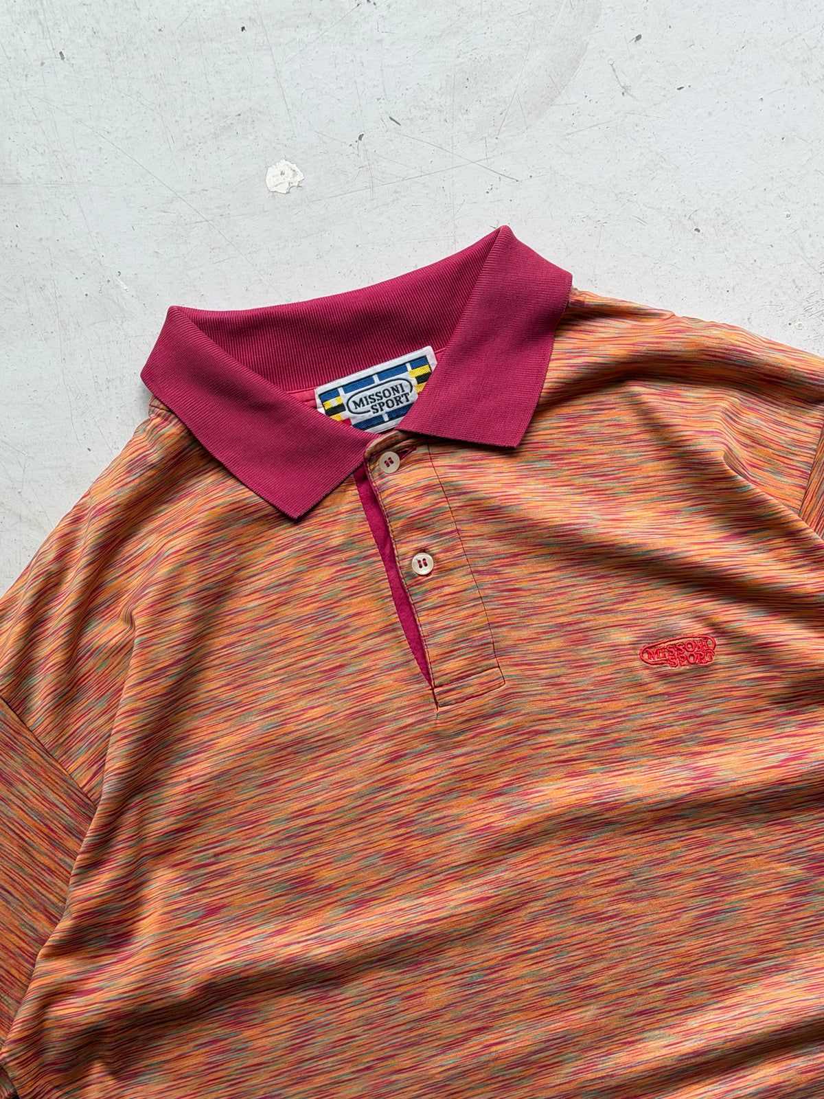 Missoni Sport | Vintage poloshirt | Orange multicolor | M