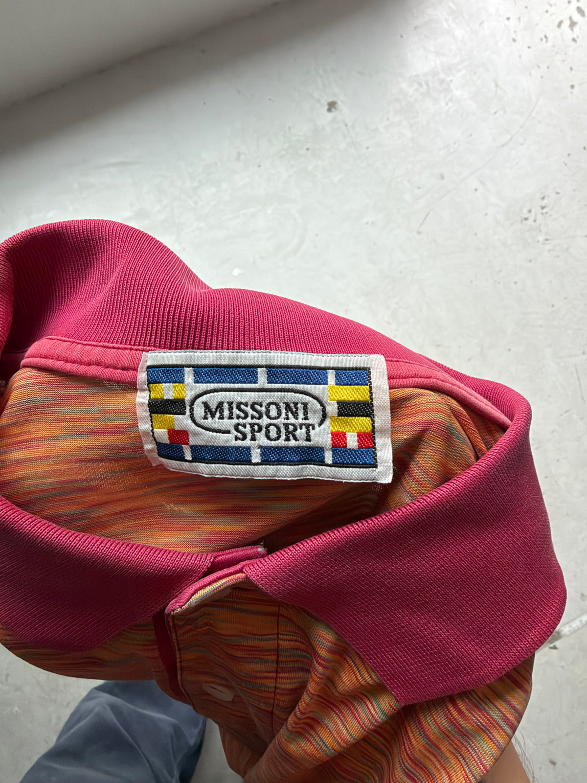Missoni Sport | Vintage poloshirt | Orange multicolor | M