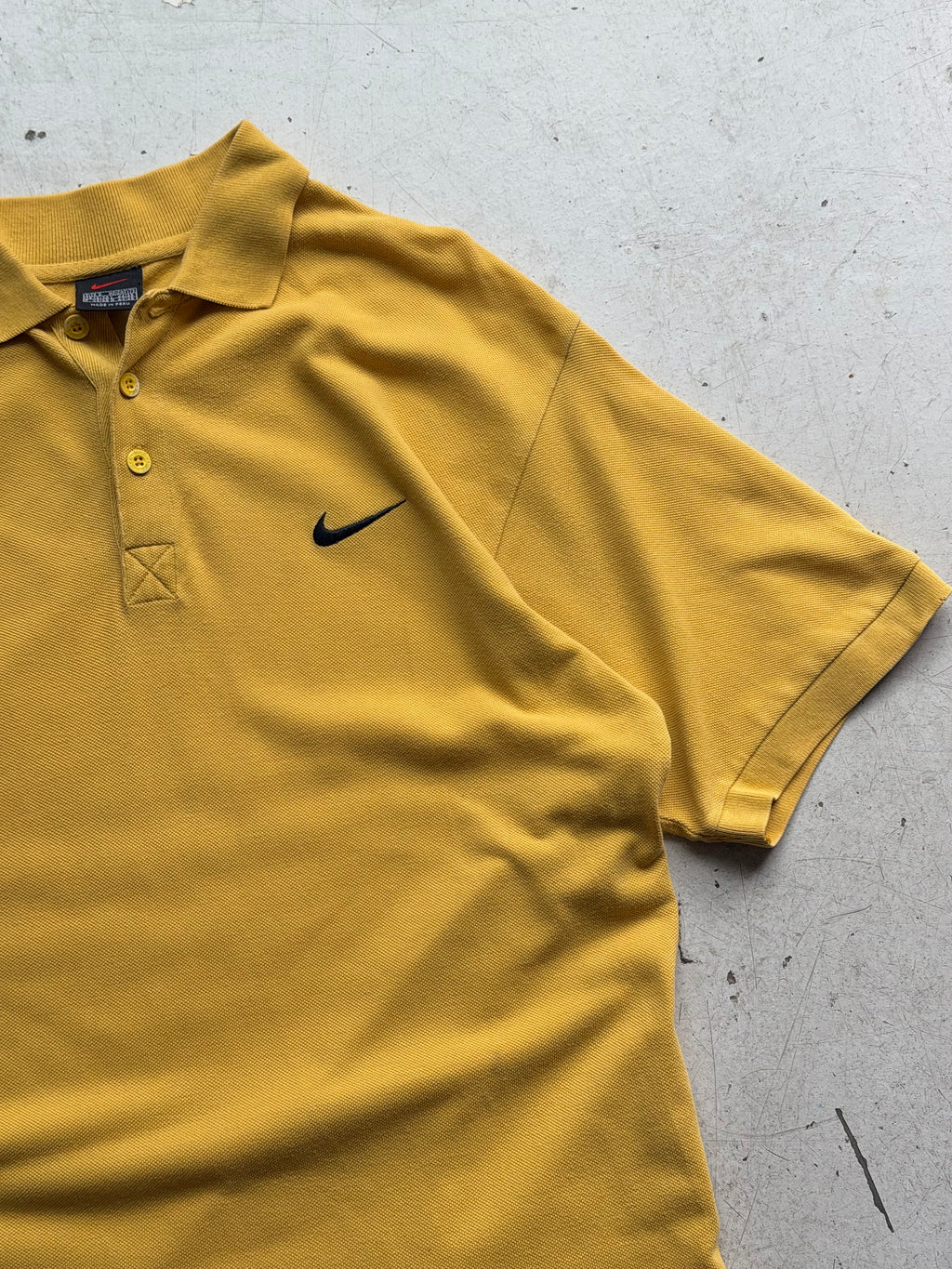 Nike | Vintage poloshirt | Sennepsgul | S