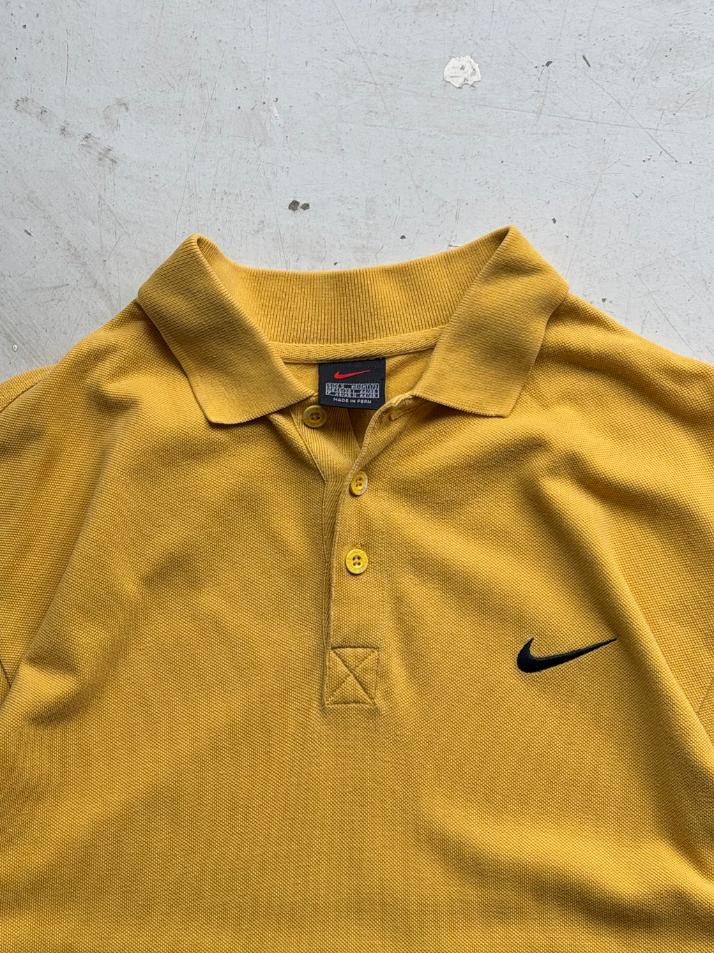 Nike | Vintage poloshirt | Sennepsgul | S