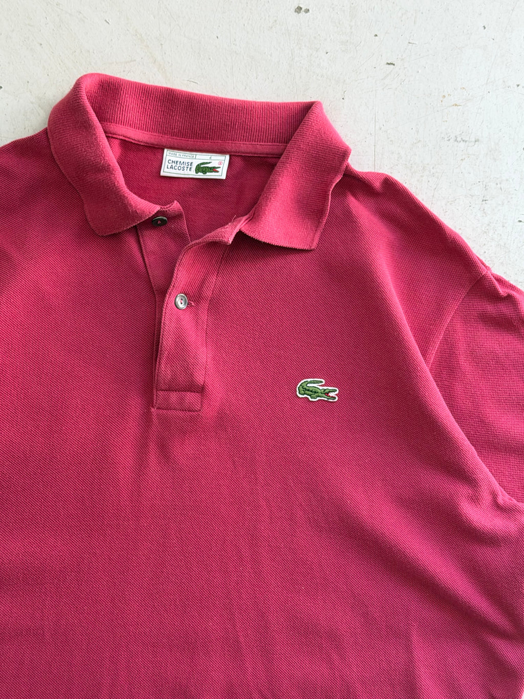 Lacoste | Vintage poloshirt | Bordeaux | M