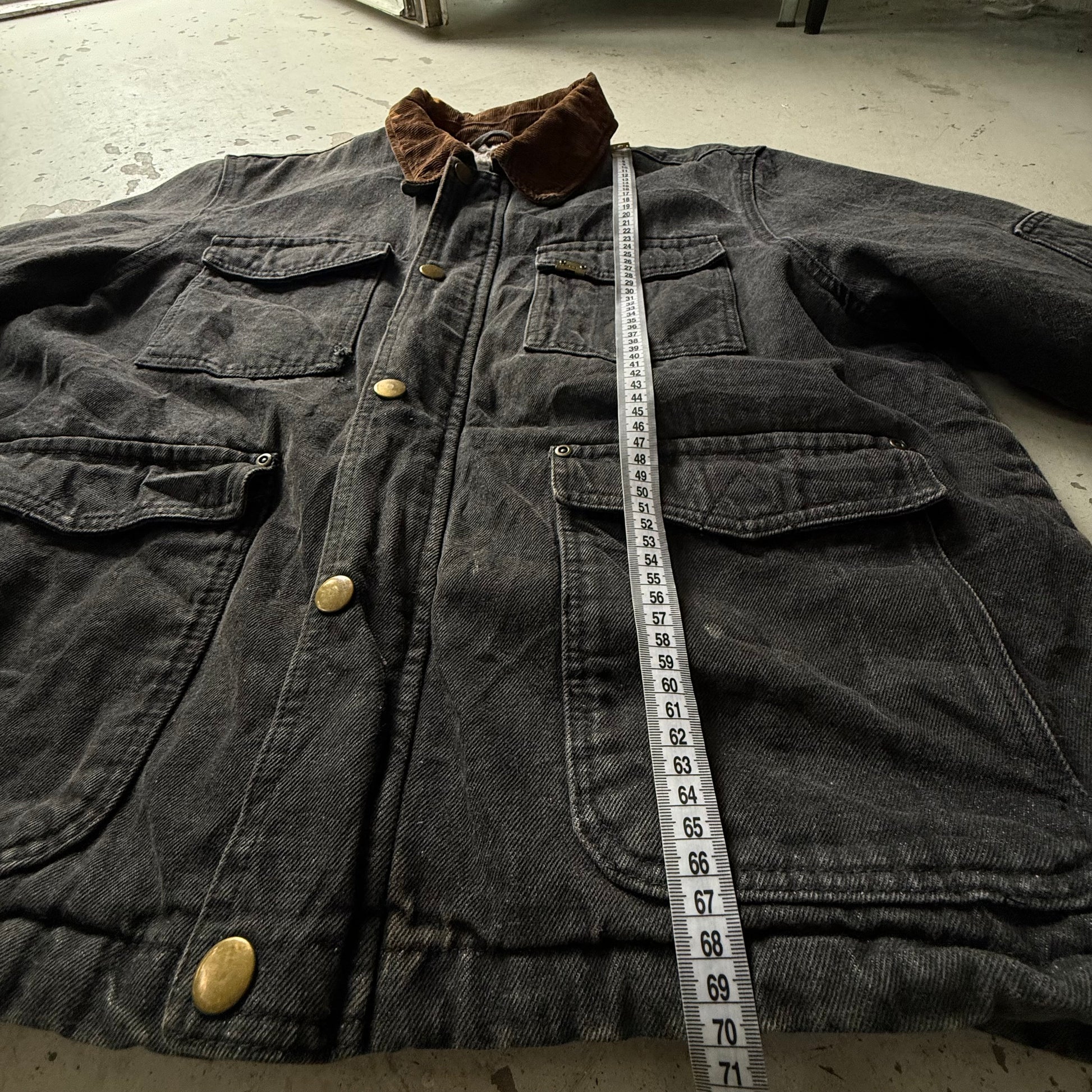 Wrangler | Denim jacket sherpa | Sort | XL