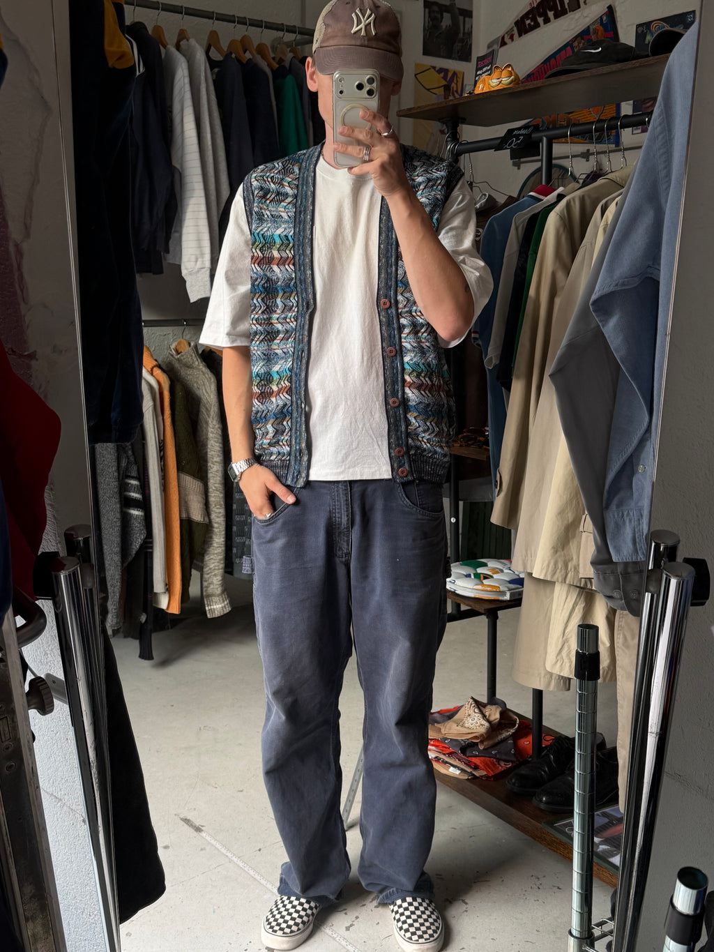 College by Marcazzani | Vintage strikvest | Multicolor | M