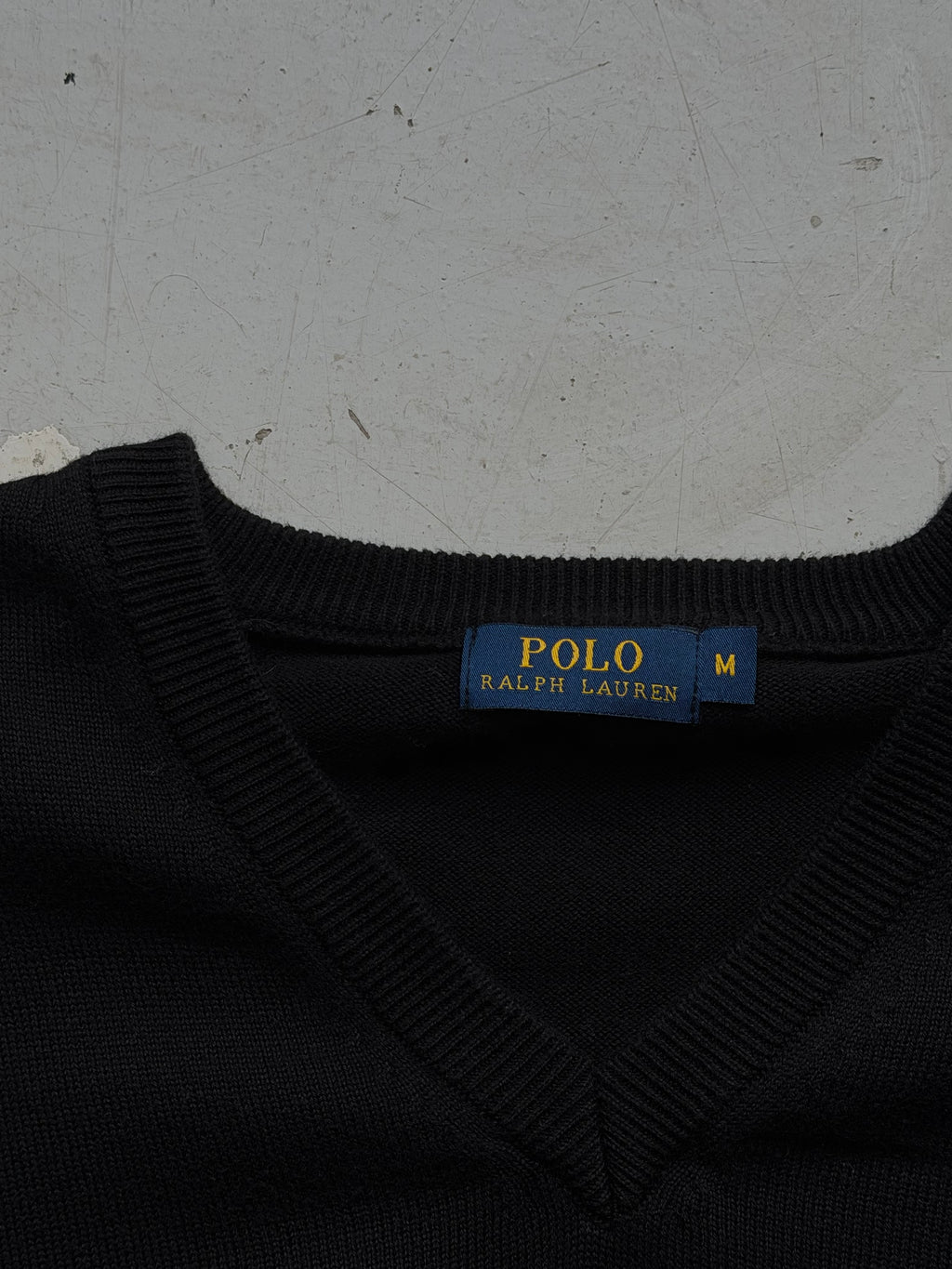 Polo Ralph Lauren | V-neck striktrøje | Sort | M