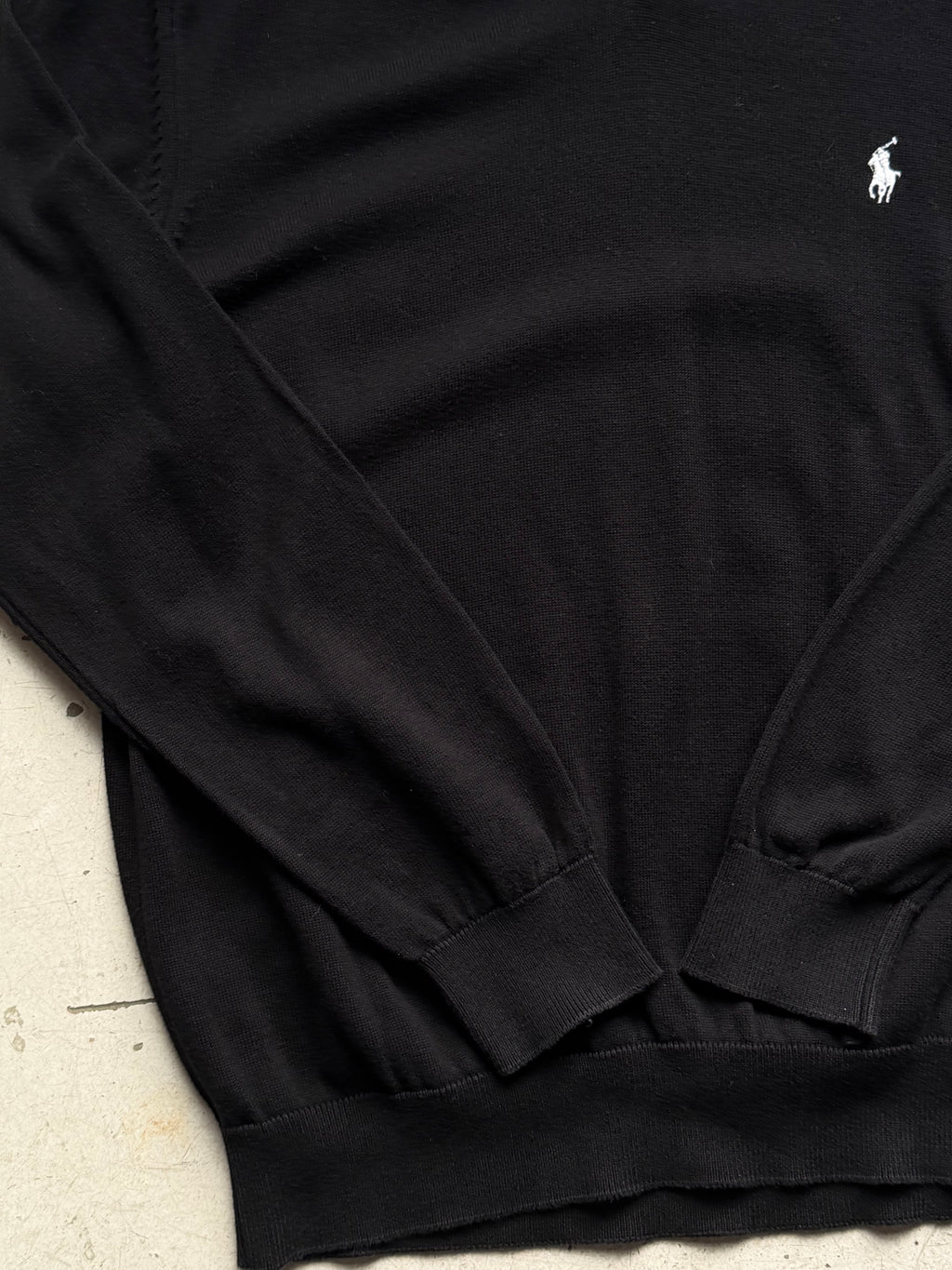 Polo Ralph Lauren | V-neck striktrøje | Sort | M