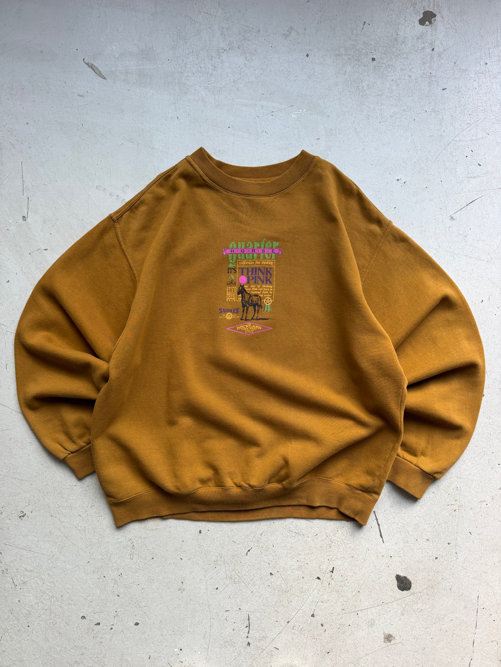Think Pink | Vintage graphic sweatshirt | Brun | L