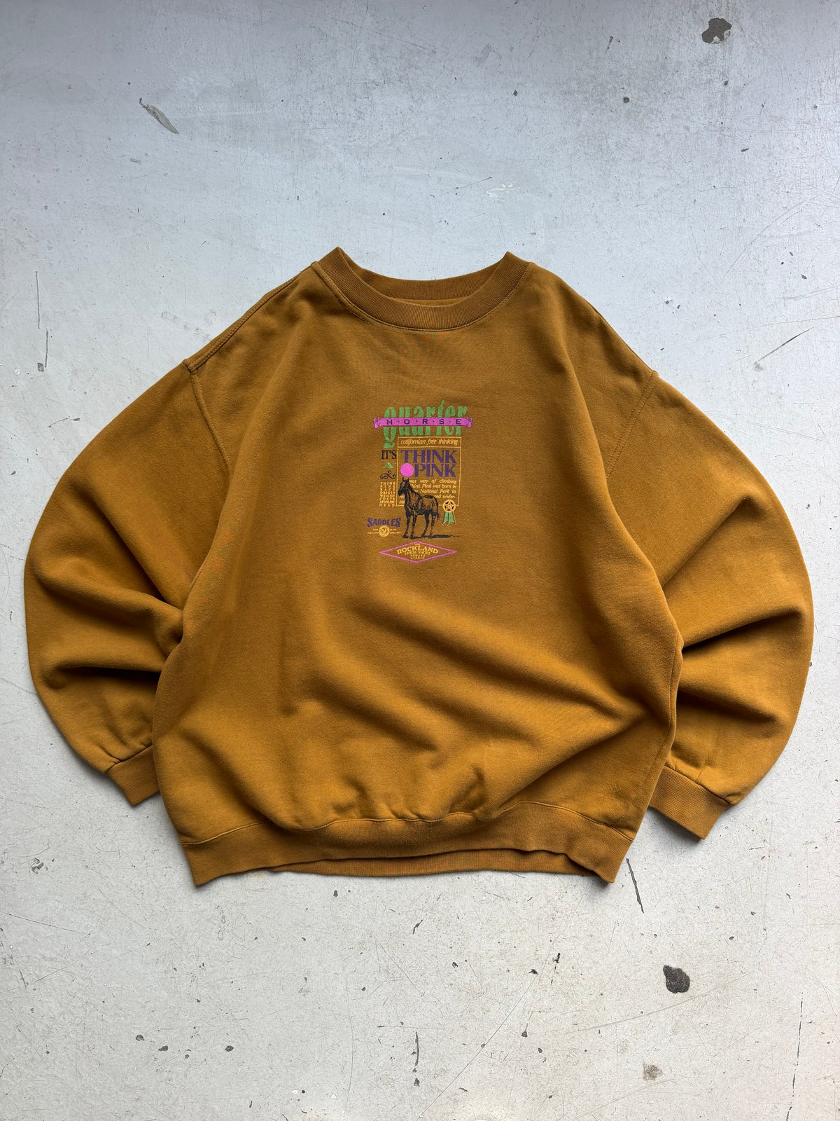 Think Pink | Vintage graphic sweatshirt | Brun | L