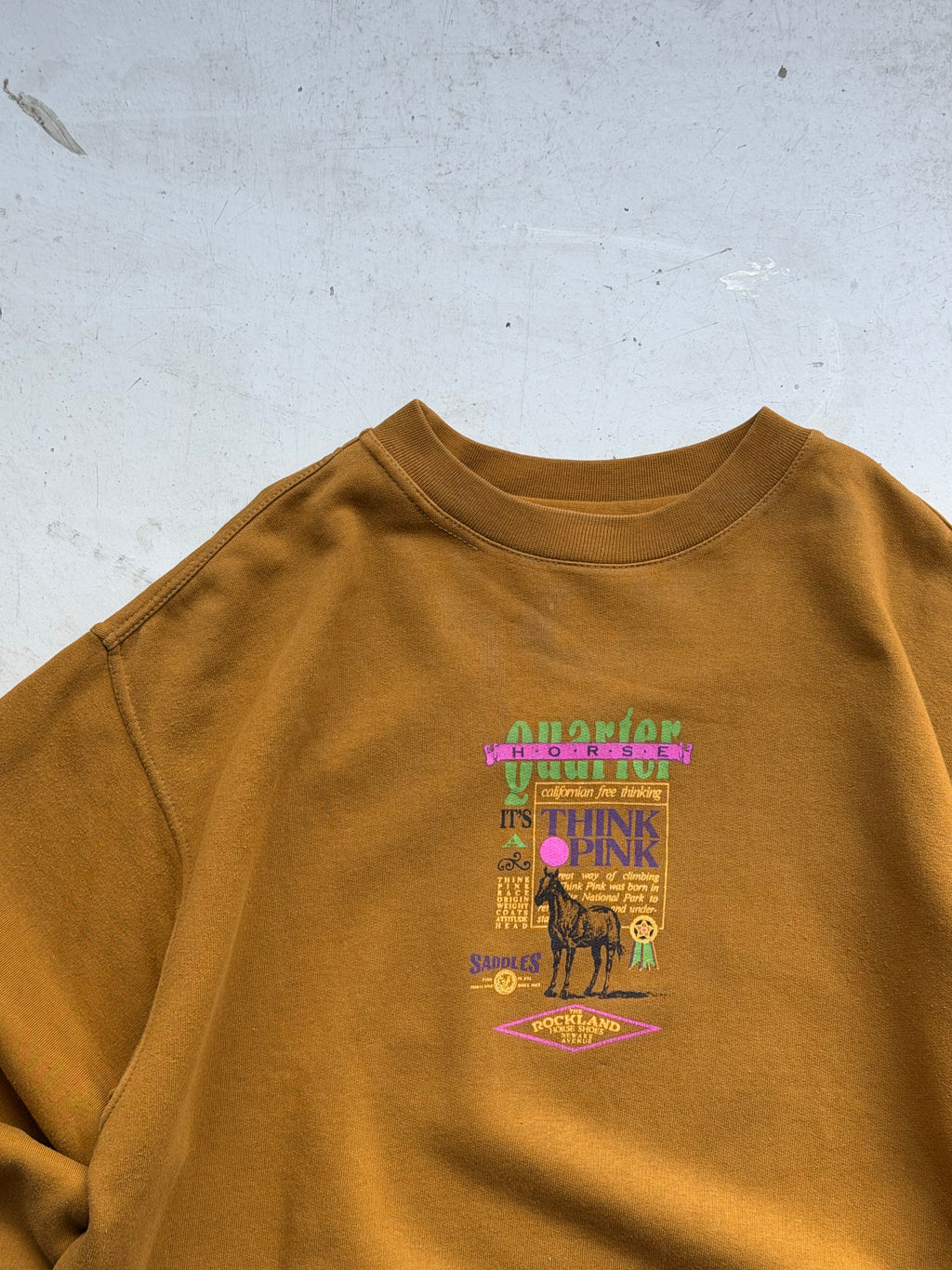Think Pink | Vintage graphic sweatshirt | Brun | L
