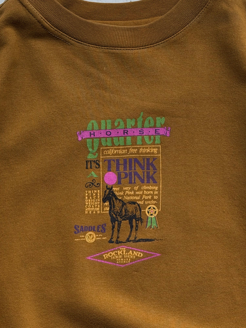 Think Pink | Vintage graphic sweatshirt | Brun | L