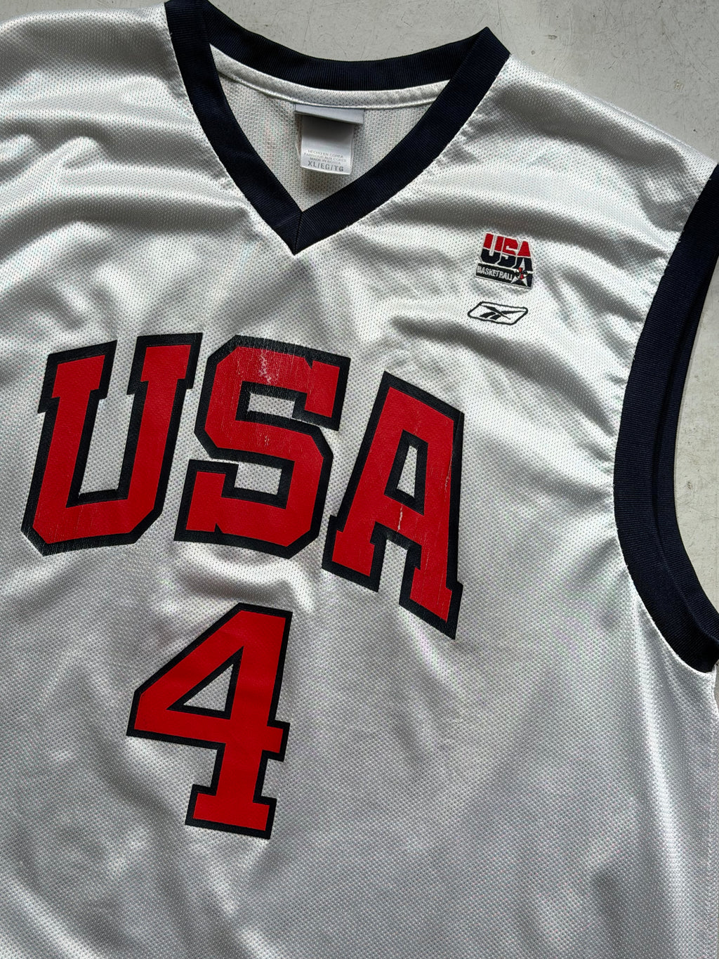 Reebok | USA Basketball Iverson #4 jersey | Hvid | XL
