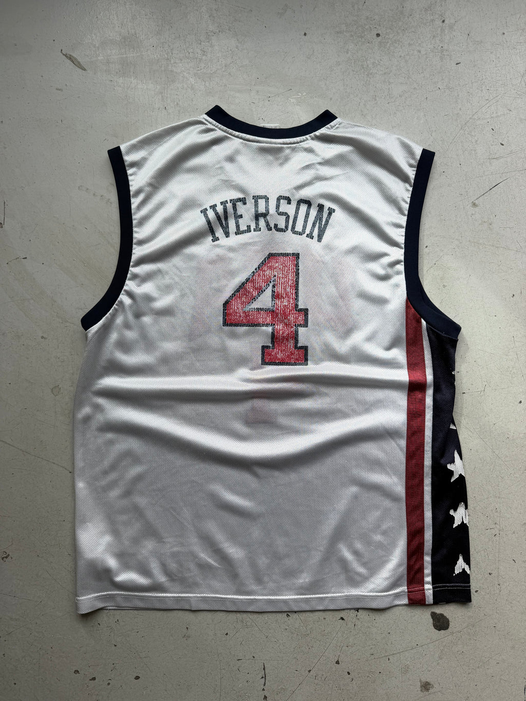 Reebok | USA Basketball Iverson #4 jersey | Hvid | XL