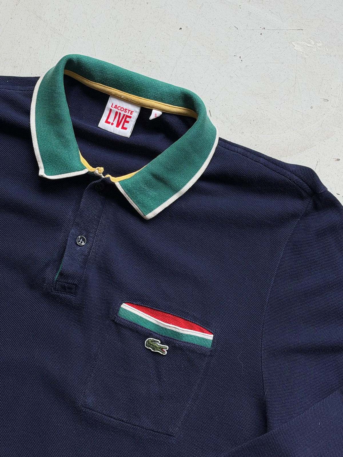 Lacoste L!VE | Langærmet polo | Navy | M