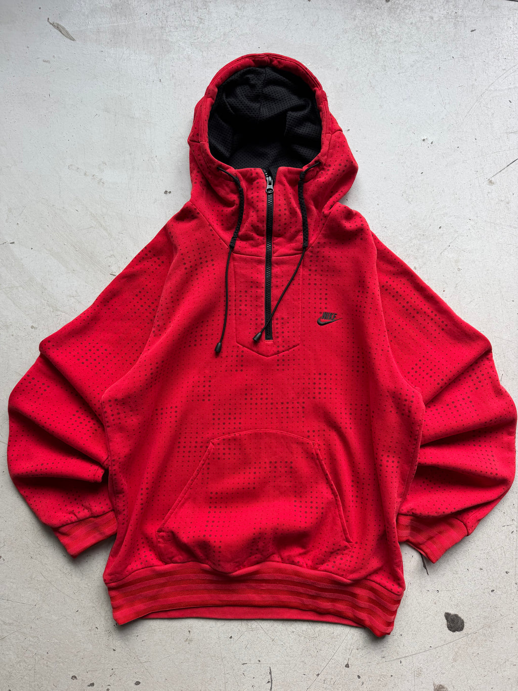 Nike Sportswear | Vintage 1/4 Zip Hoodie | Rød | S