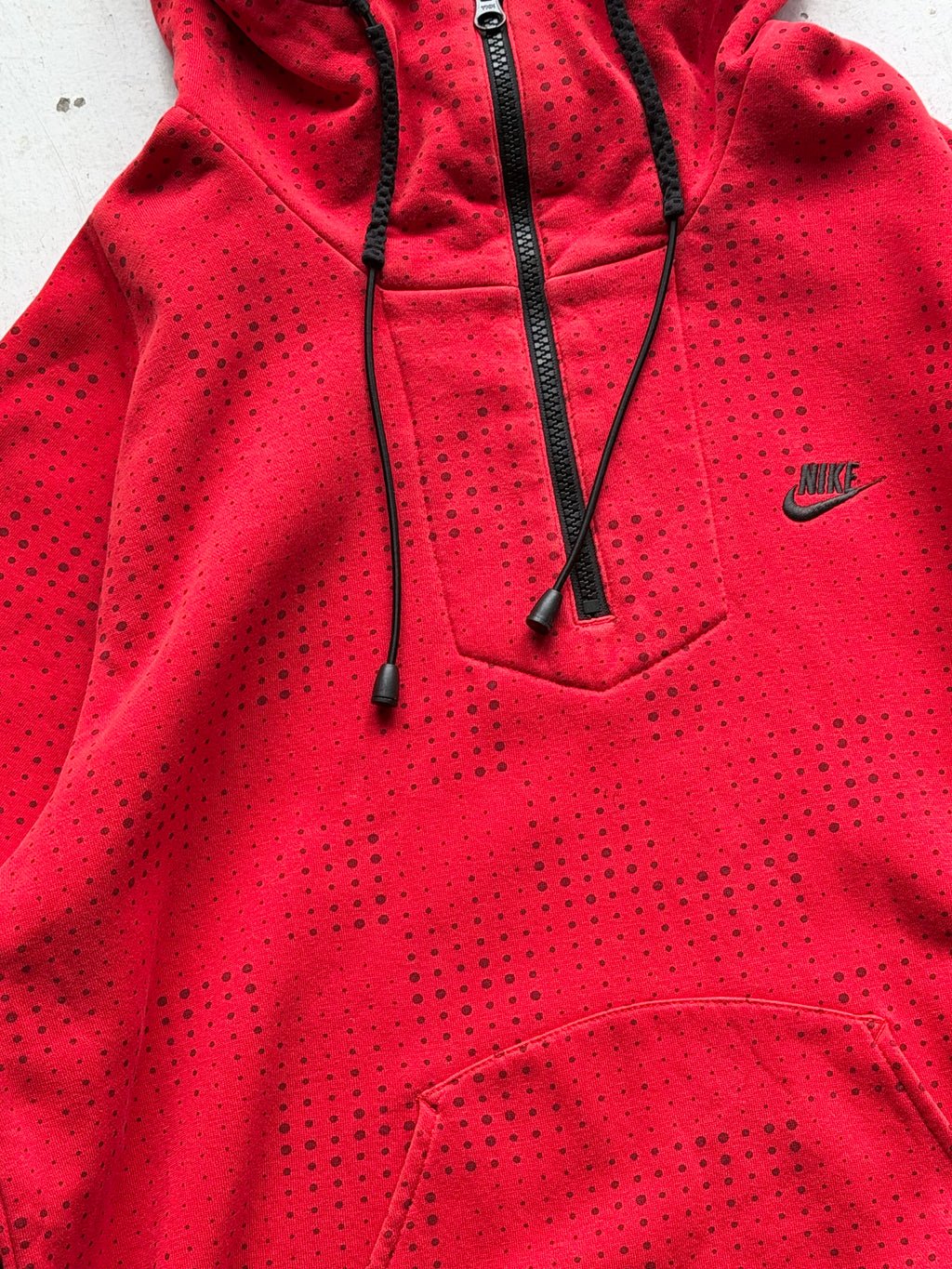 Nike Sportswear | Vintage 1/4 Zip Hoodie | Rød | S
