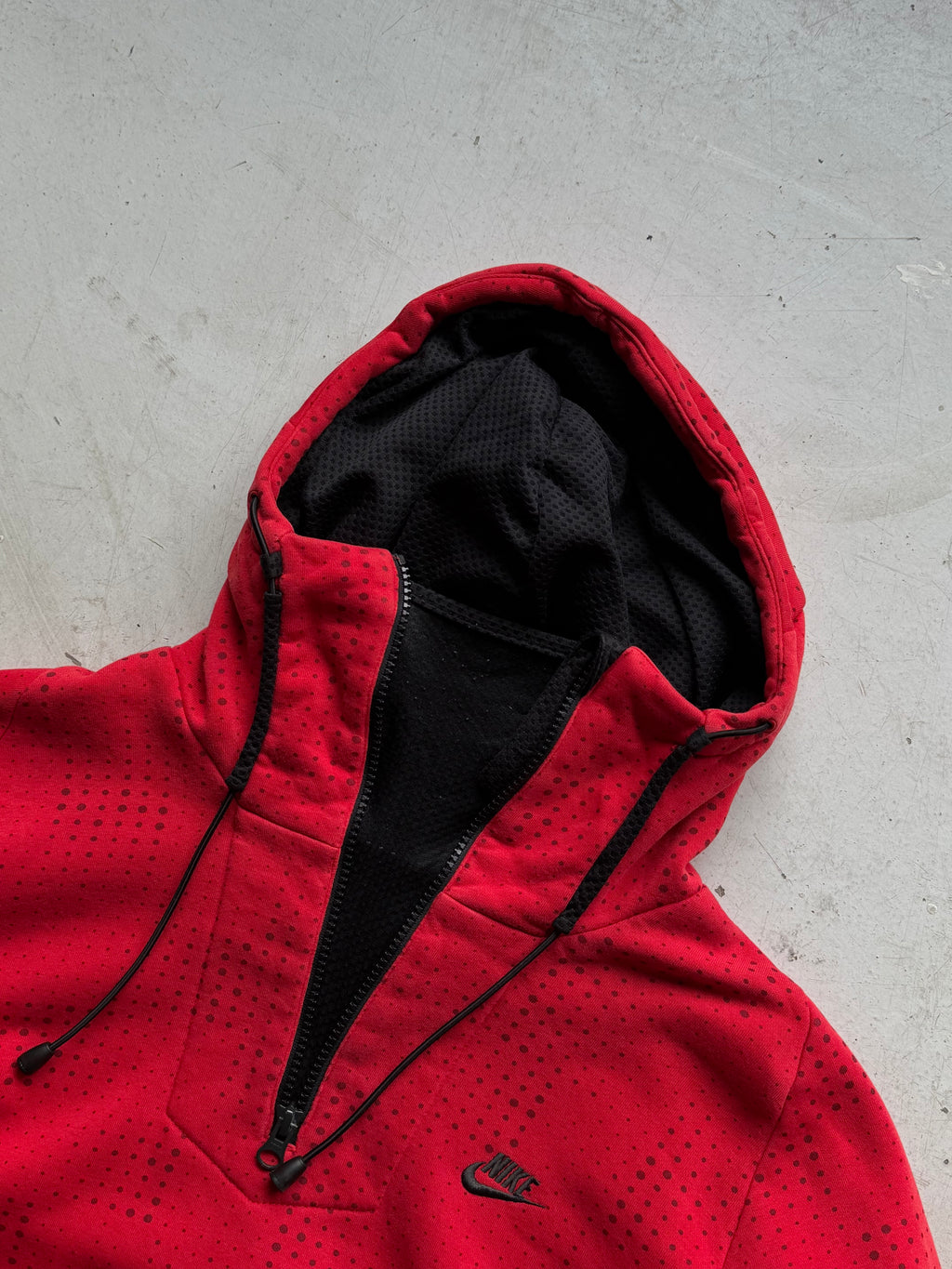 Nike Sportswear | Vintage 1/4 Zip Hoodie | Rød | S