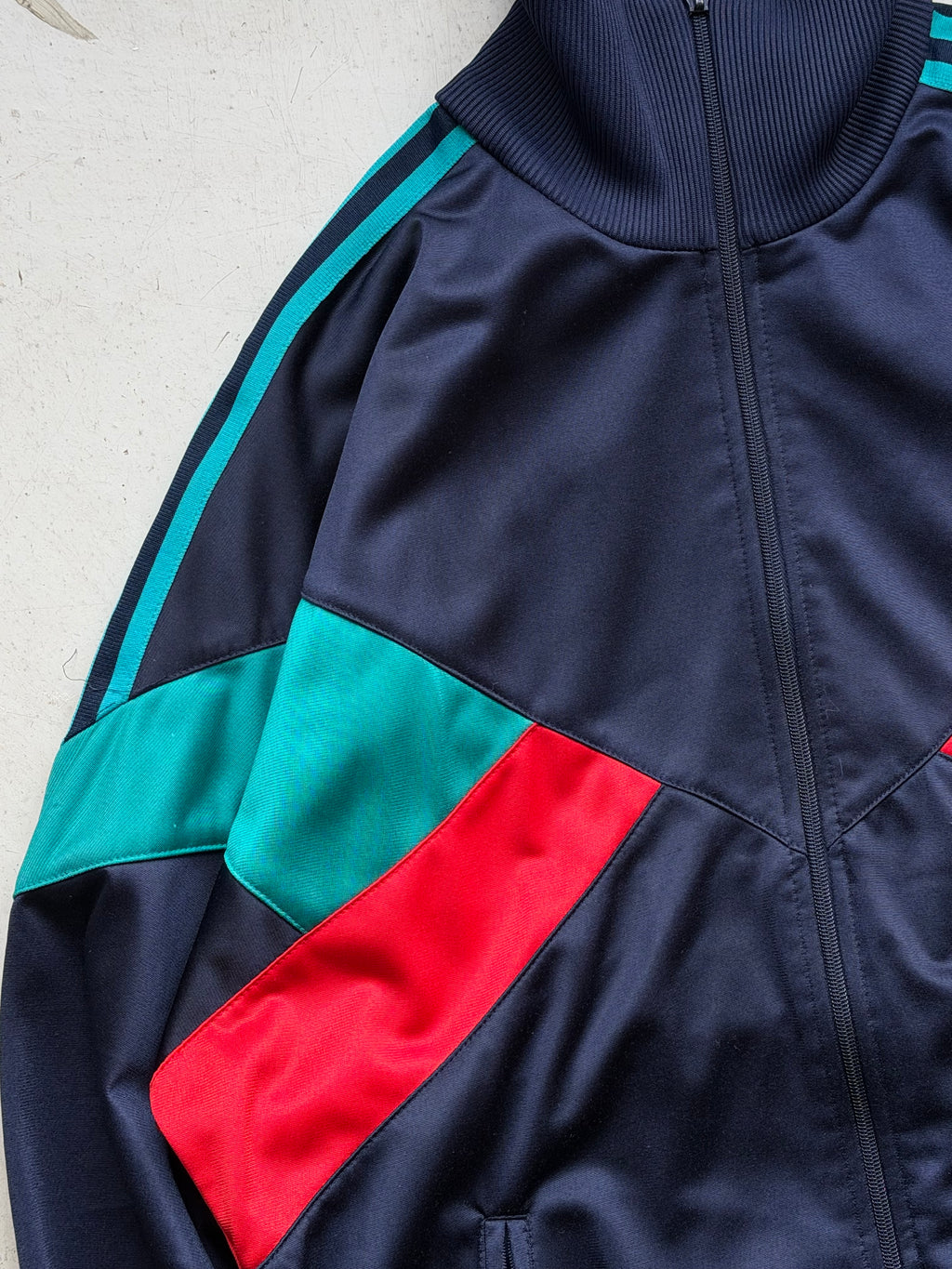 Adidas | Vintage Track Jacket | Navy/Grøn/Rød | M