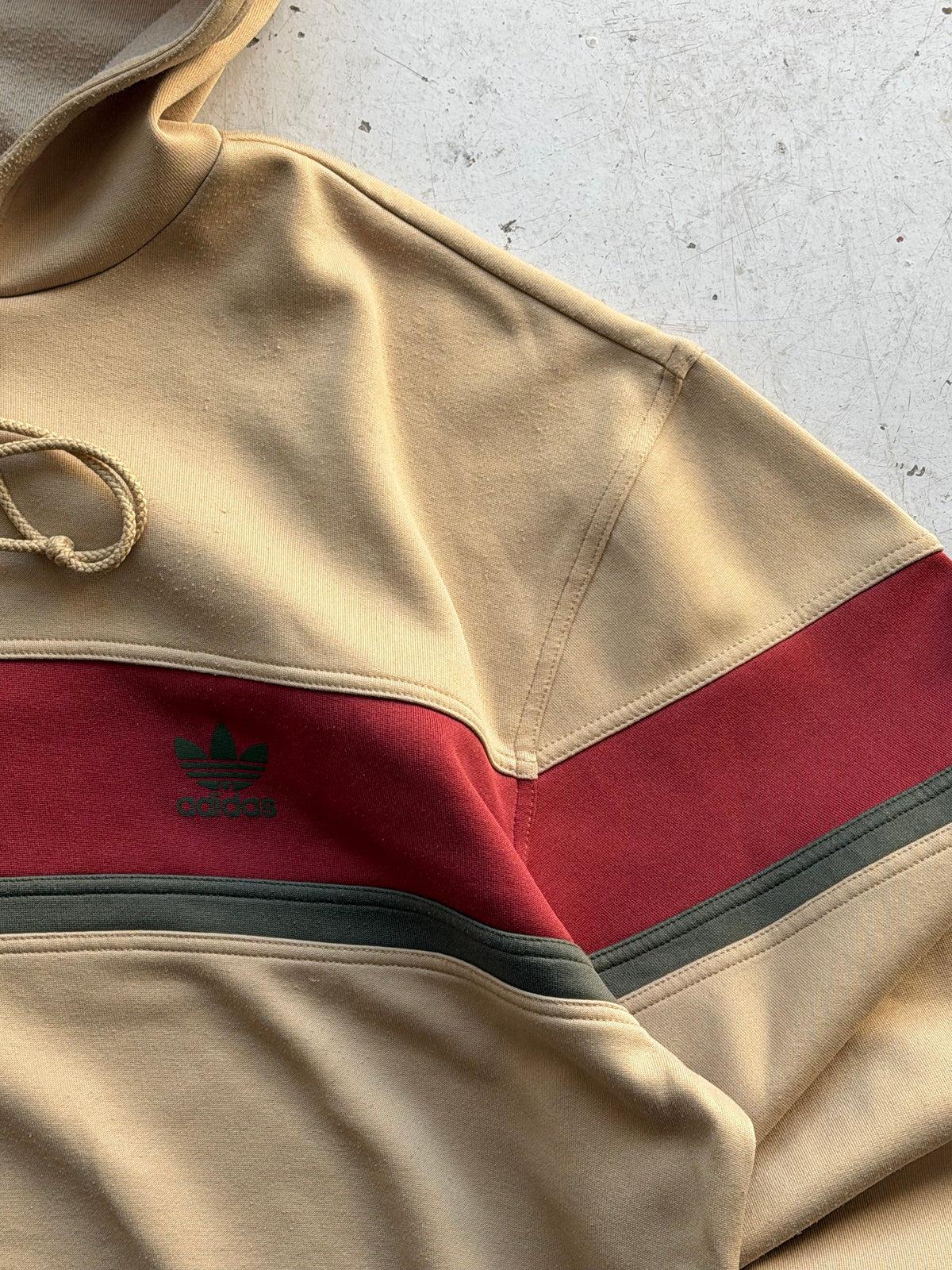 Adidas | Vintage Trefoil hoodie | Beige | M