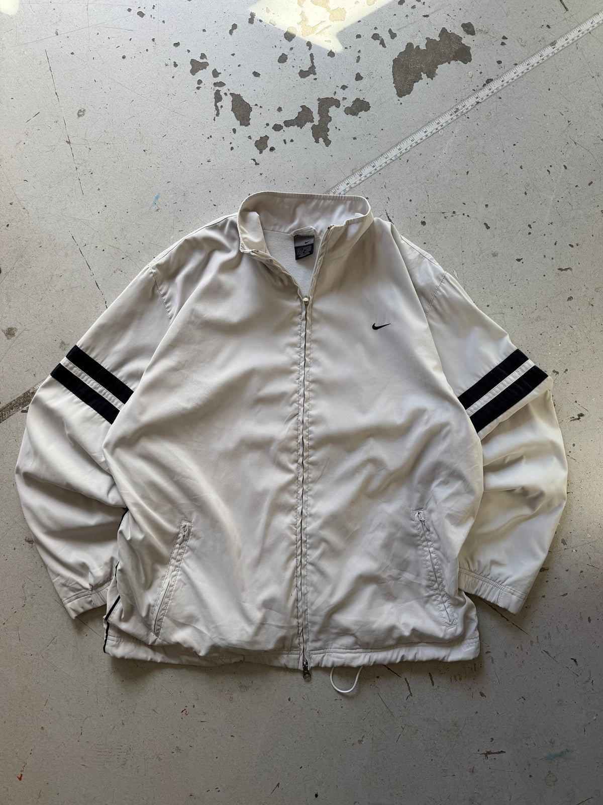 Nike | Vintage track jacket | Hvid/sort | L